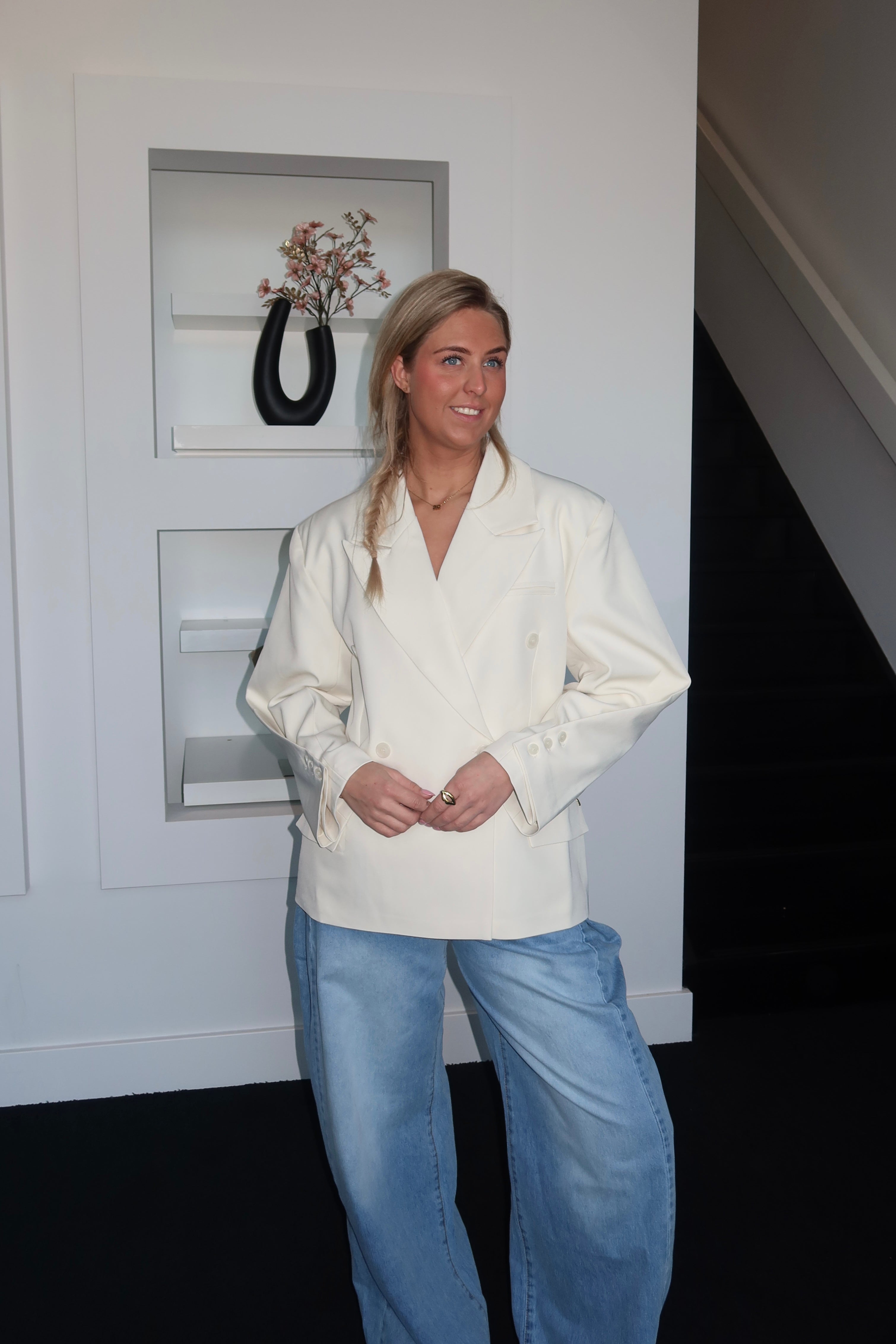 Lael Oversized Blazer Beige