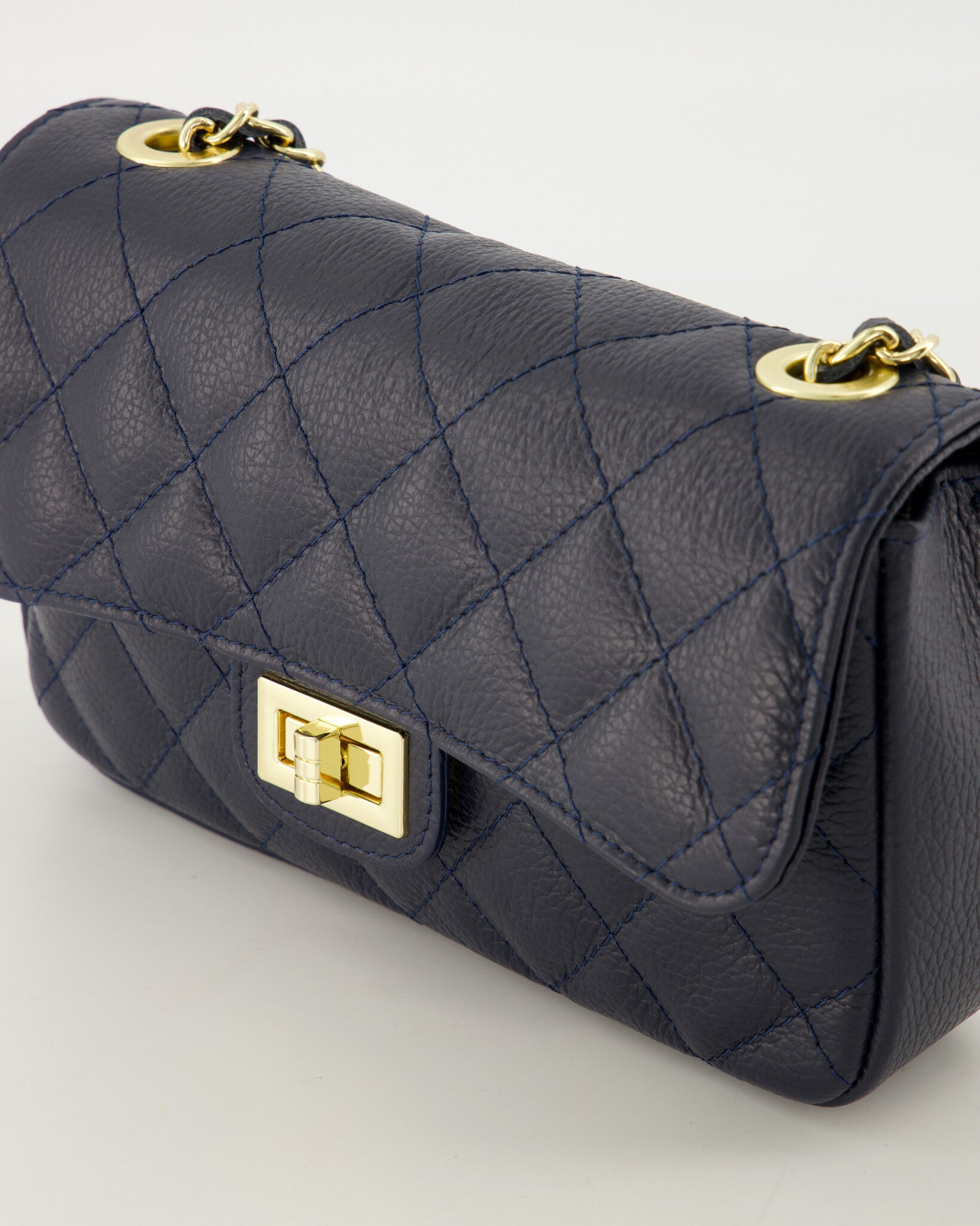 Sophia Leather Bag Navy