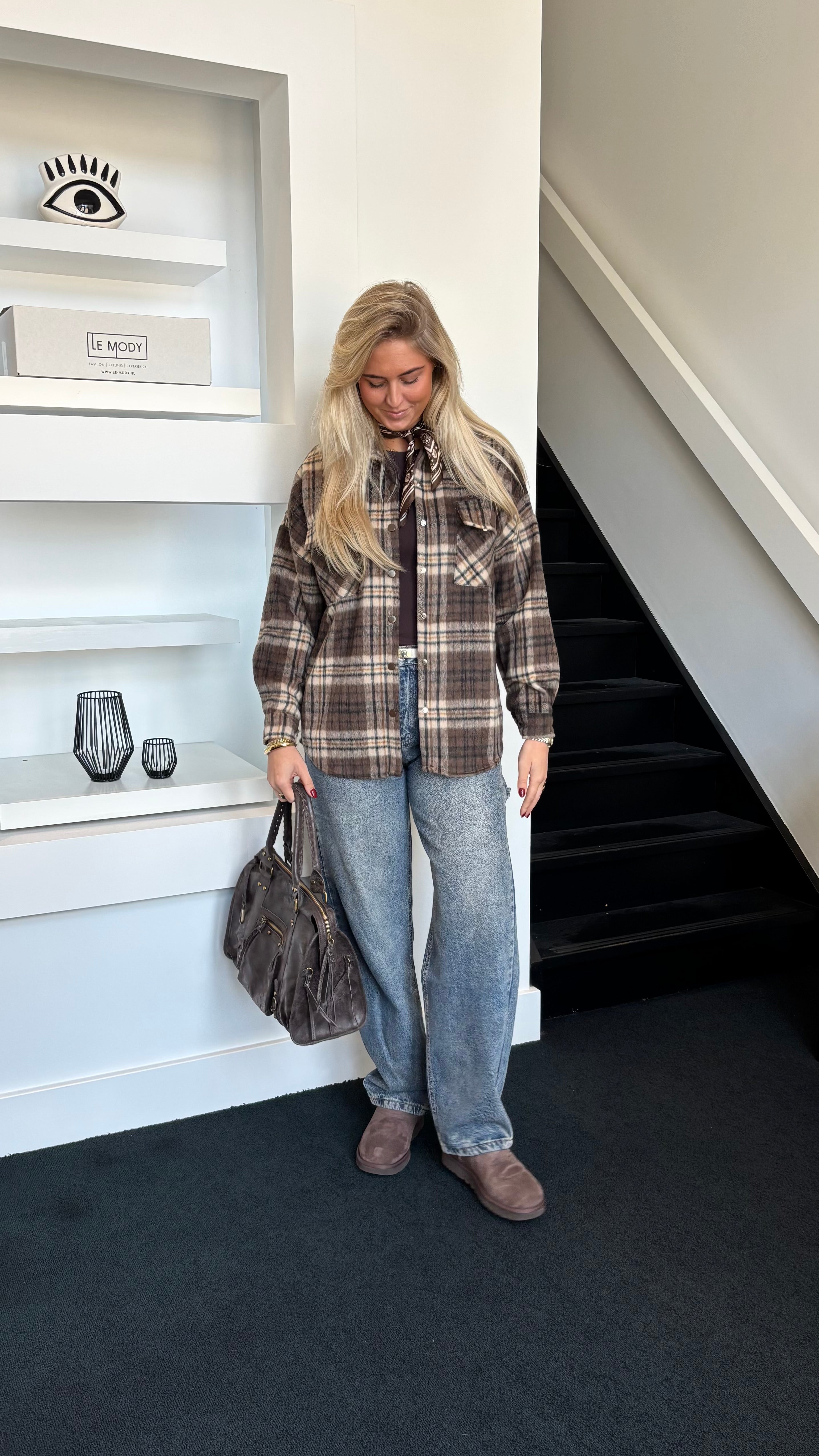 Forest Crush Blouse Coffee