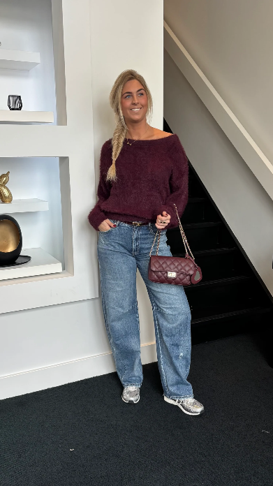 Sophia Leather Bag Burgundy
