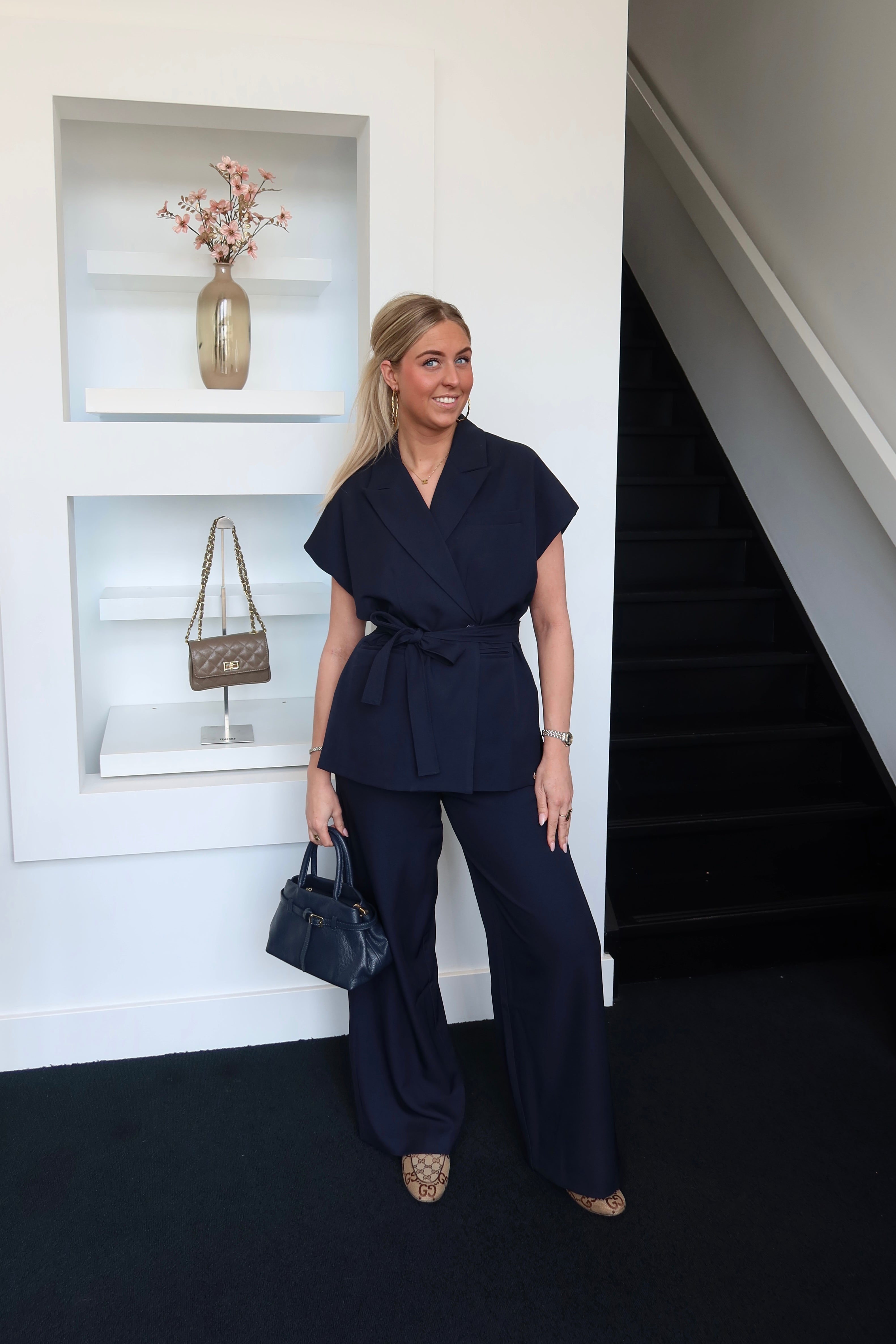 Mirte Blazer Gilet Navy