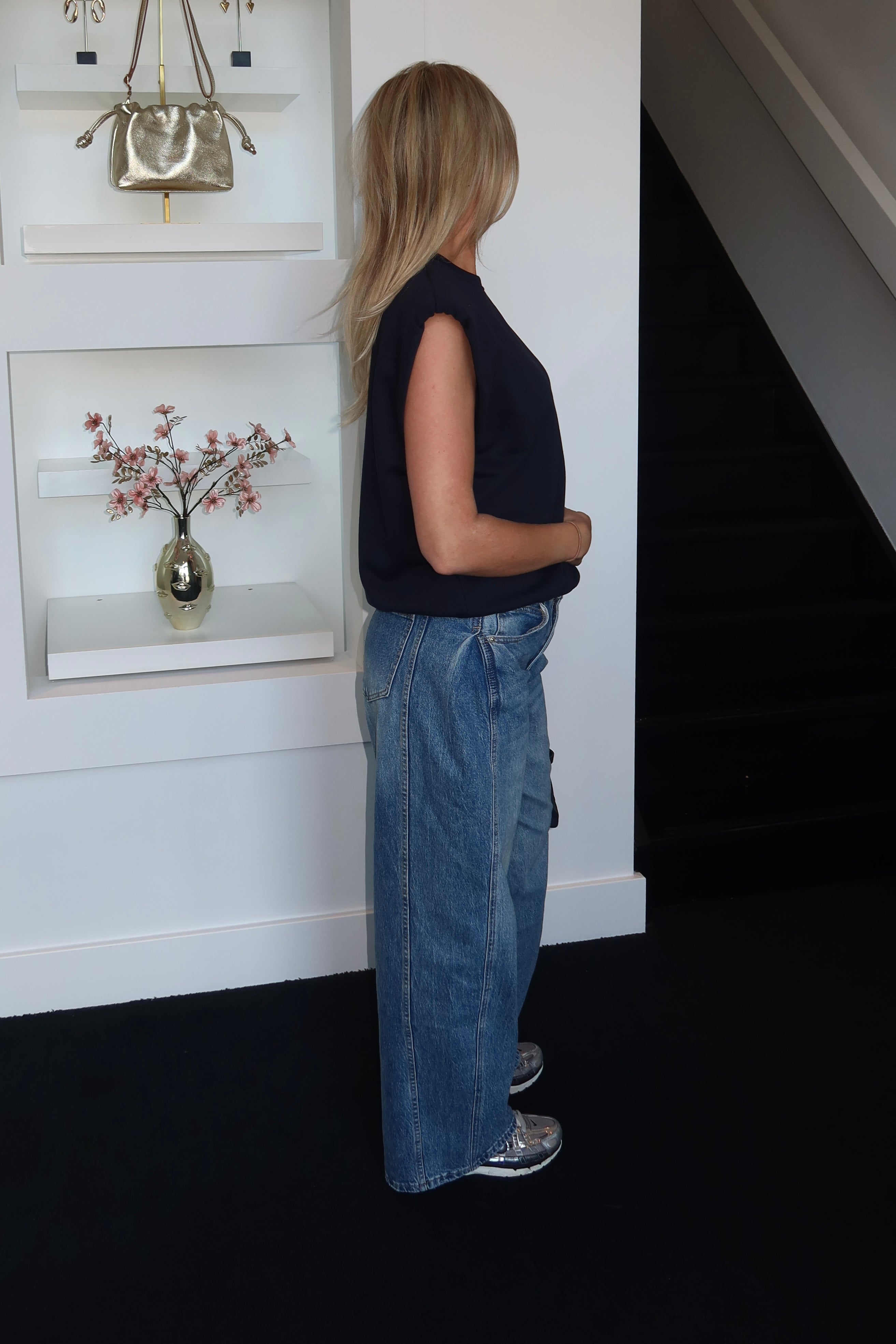 SeeSee Mid Waist Wide Leg Jeans 5185