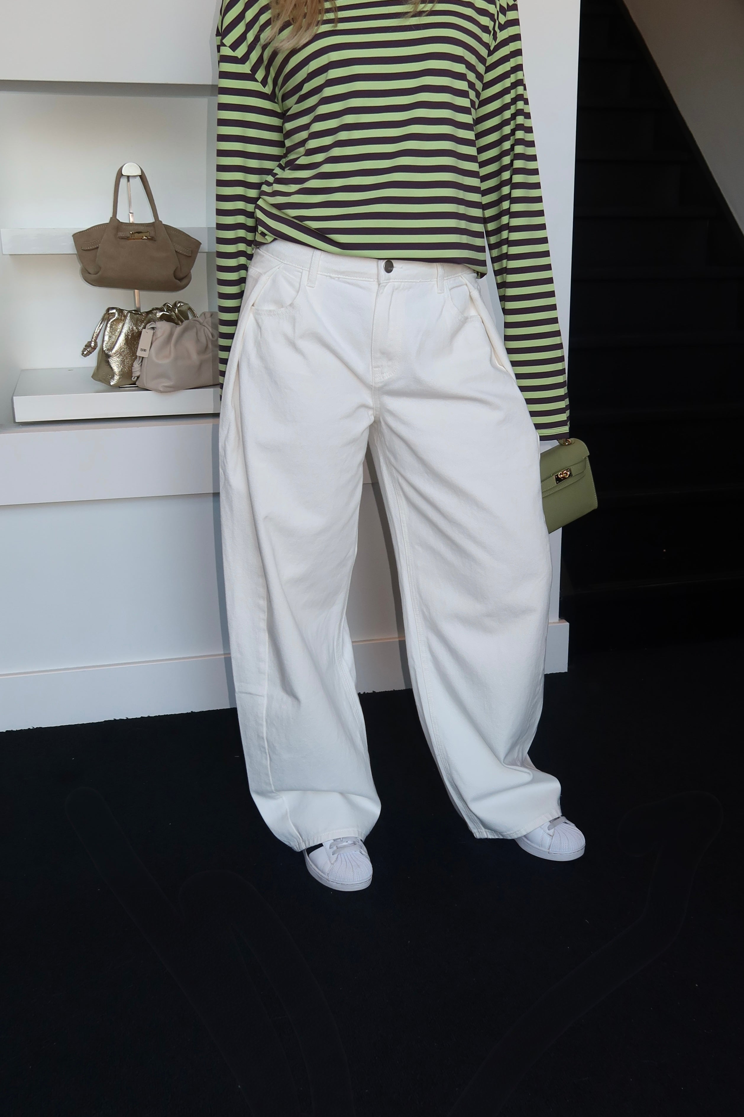 Redial Candes Baggy Jeans White 3616-7