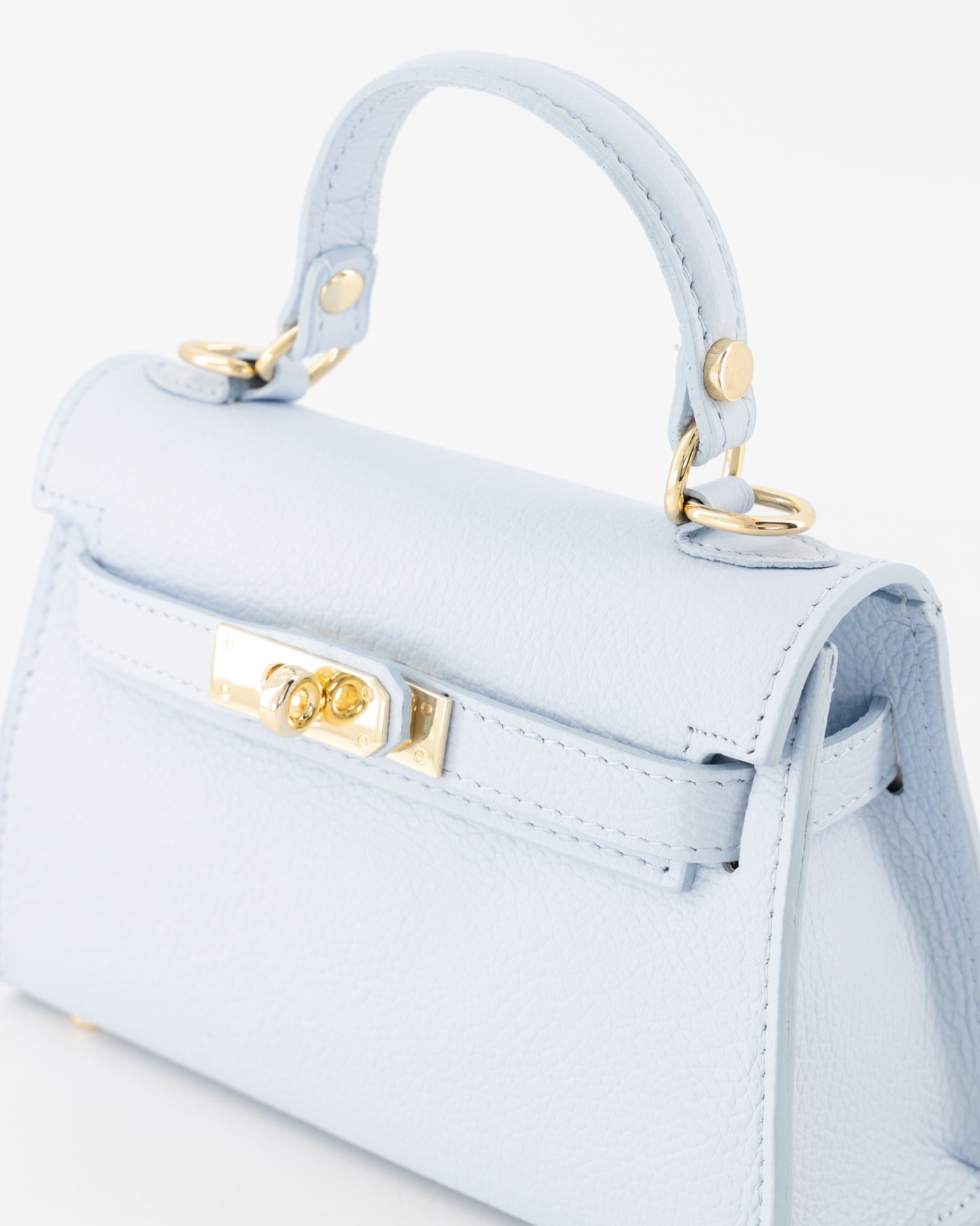 Kella Leather Bag Baby Blue