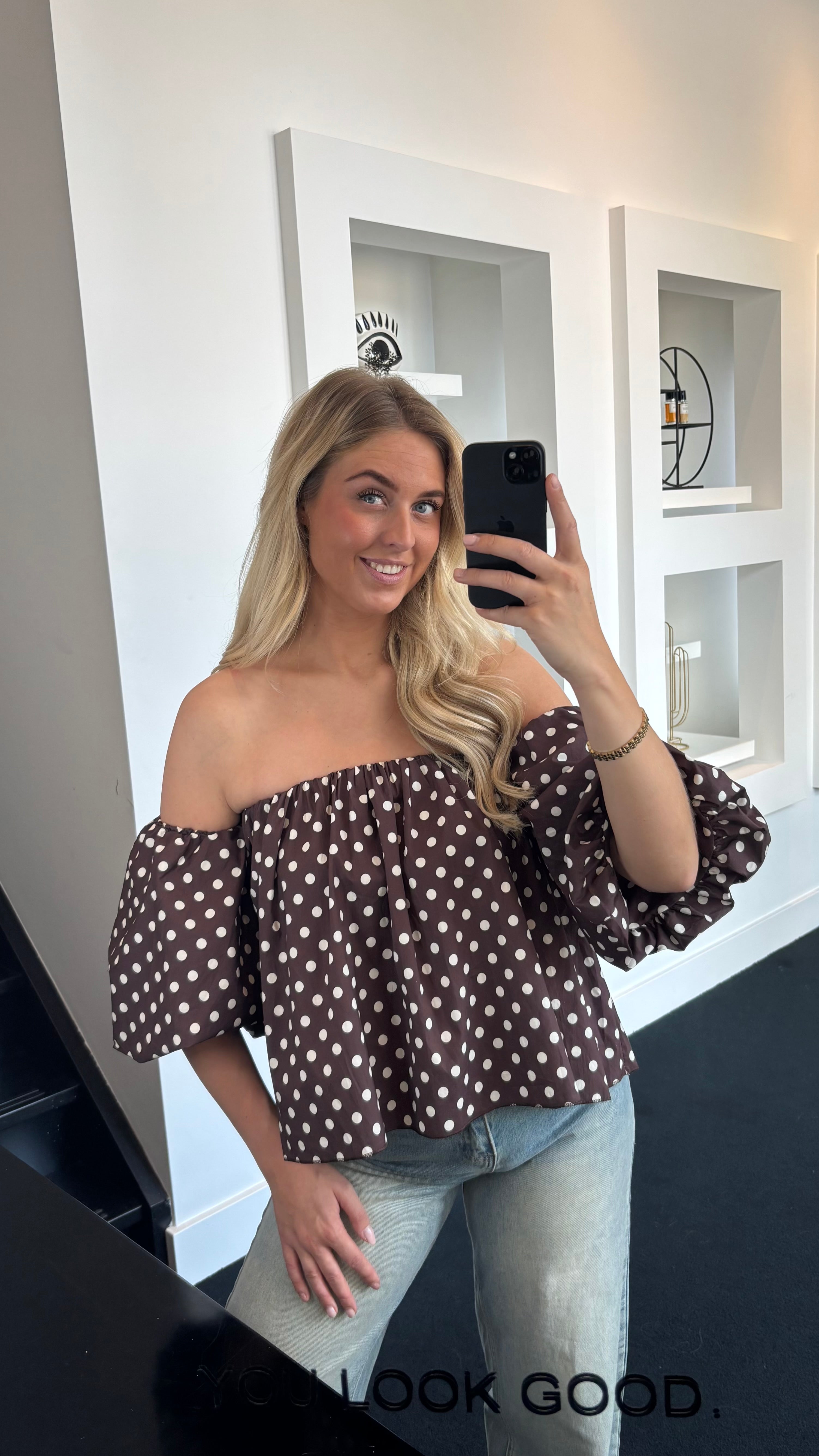 The Dottie Darling Top Brown 84052