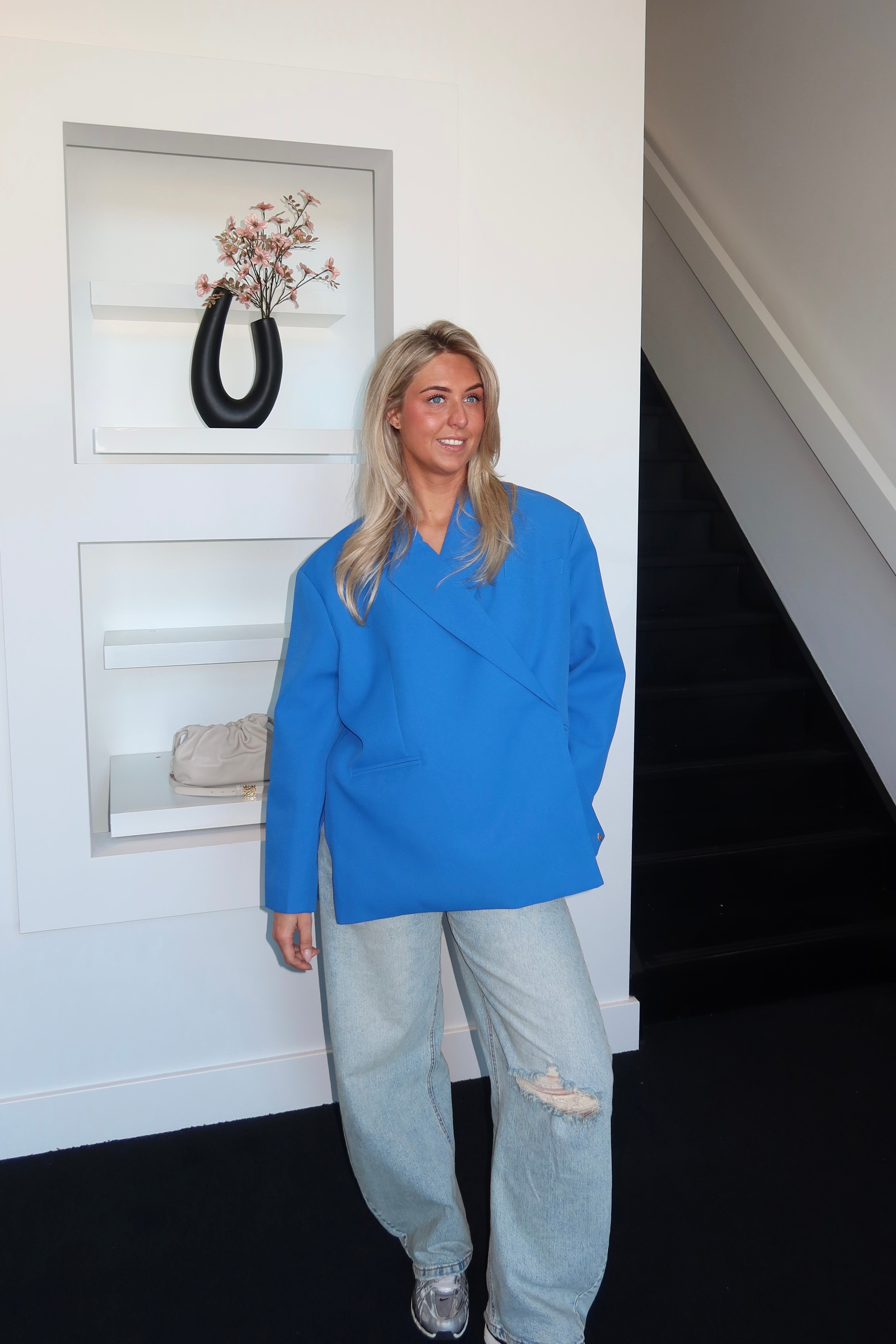 Lola Oversized Boxy Blazer Cobalt Blue