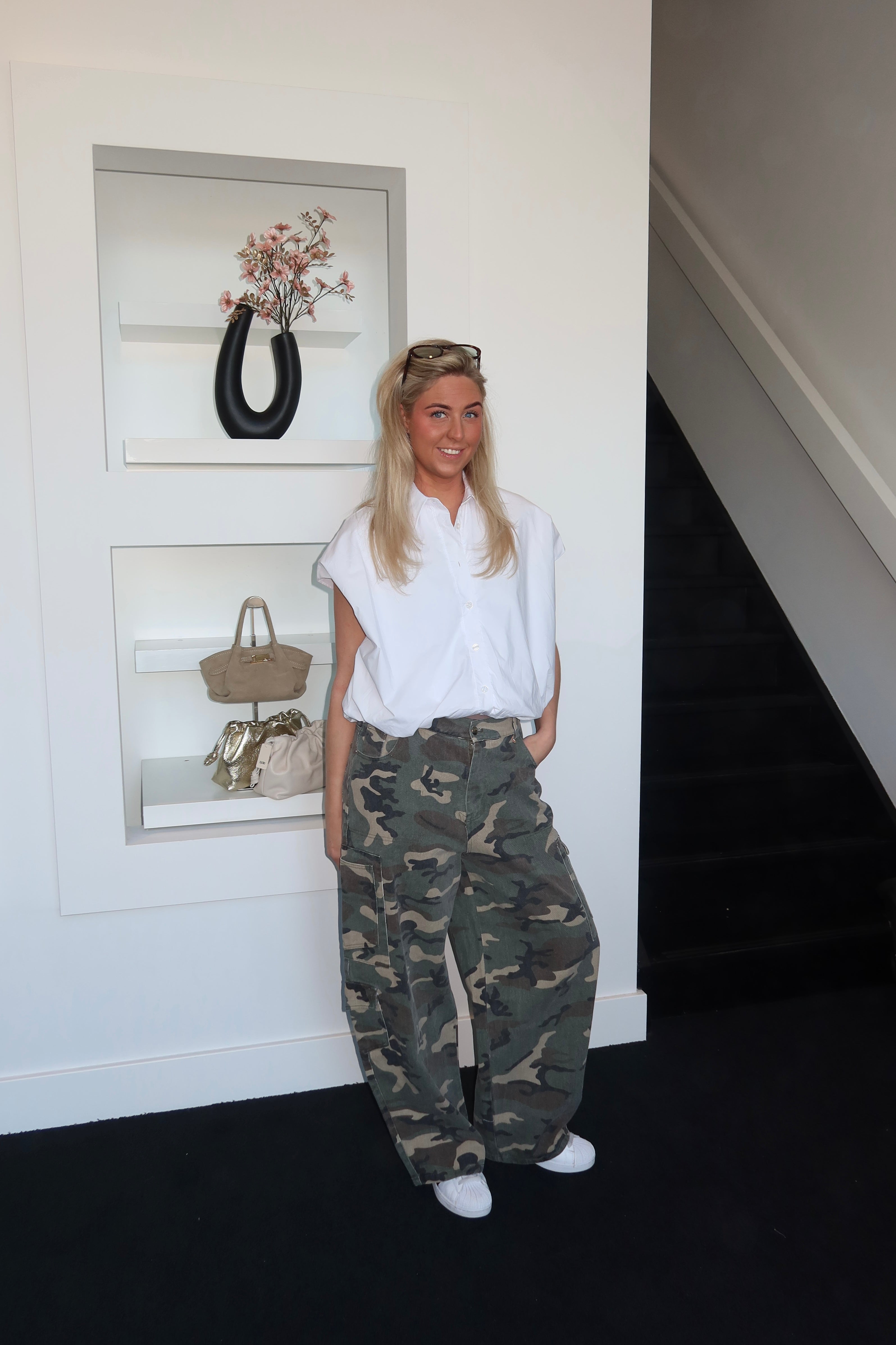 Amé Bomber Blouse White