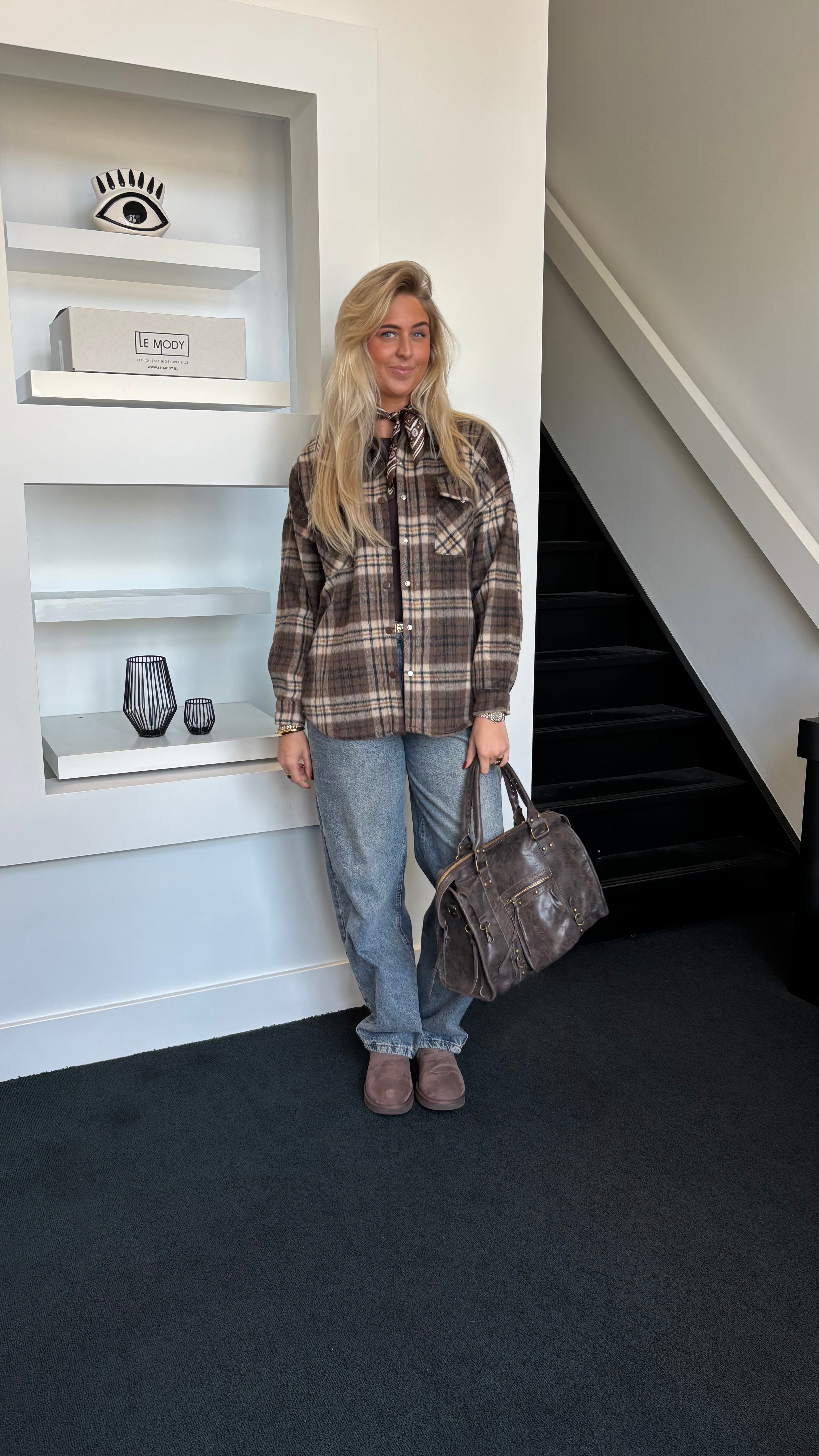 Forest Crush Blouse Coffee