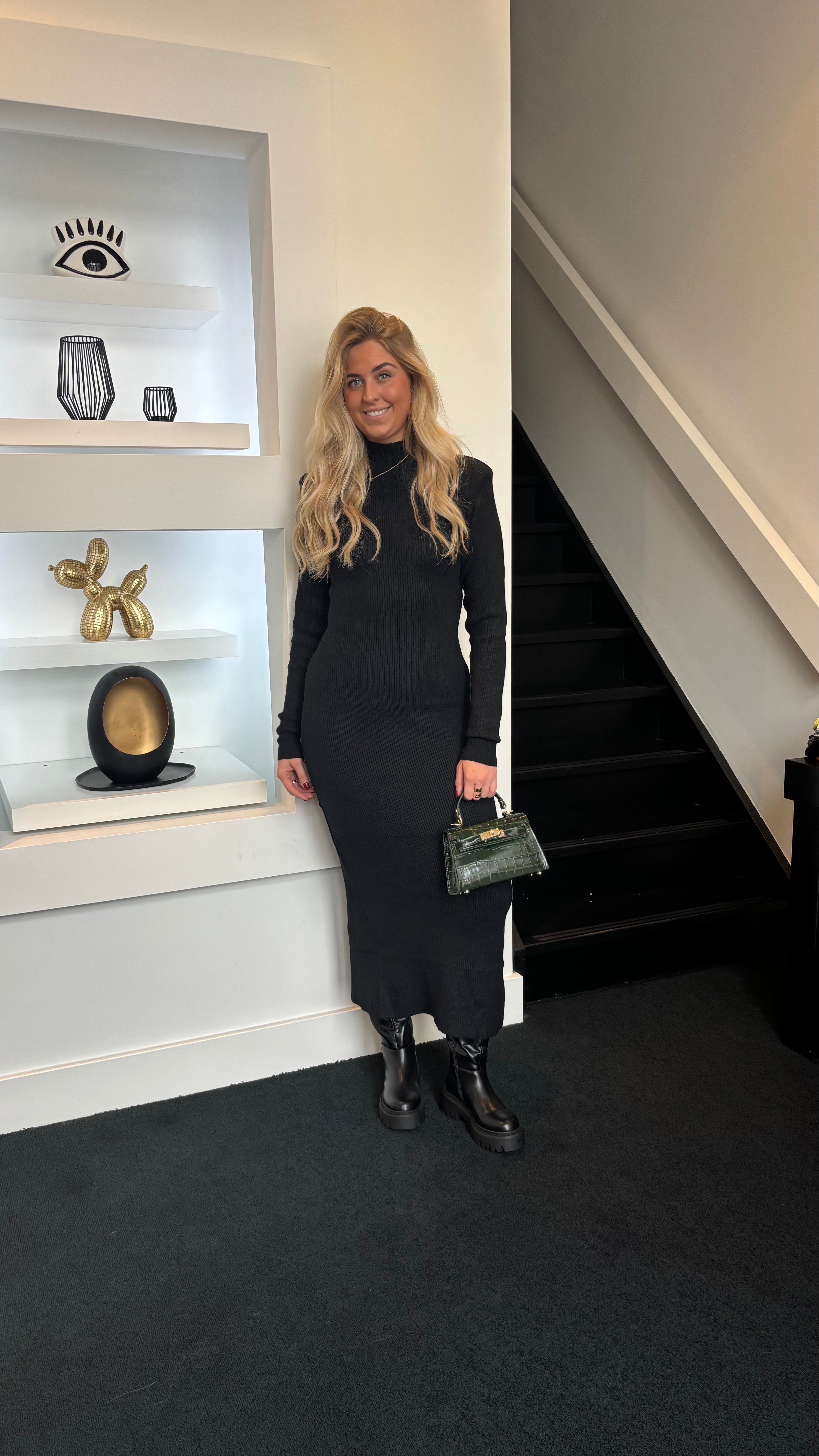 Iconic Knit Dress Black 231 (Tall Girl Approved)