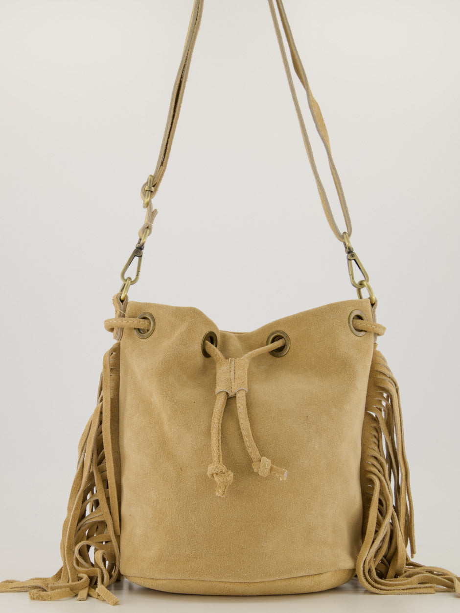 Hazel Suede Bag Sand