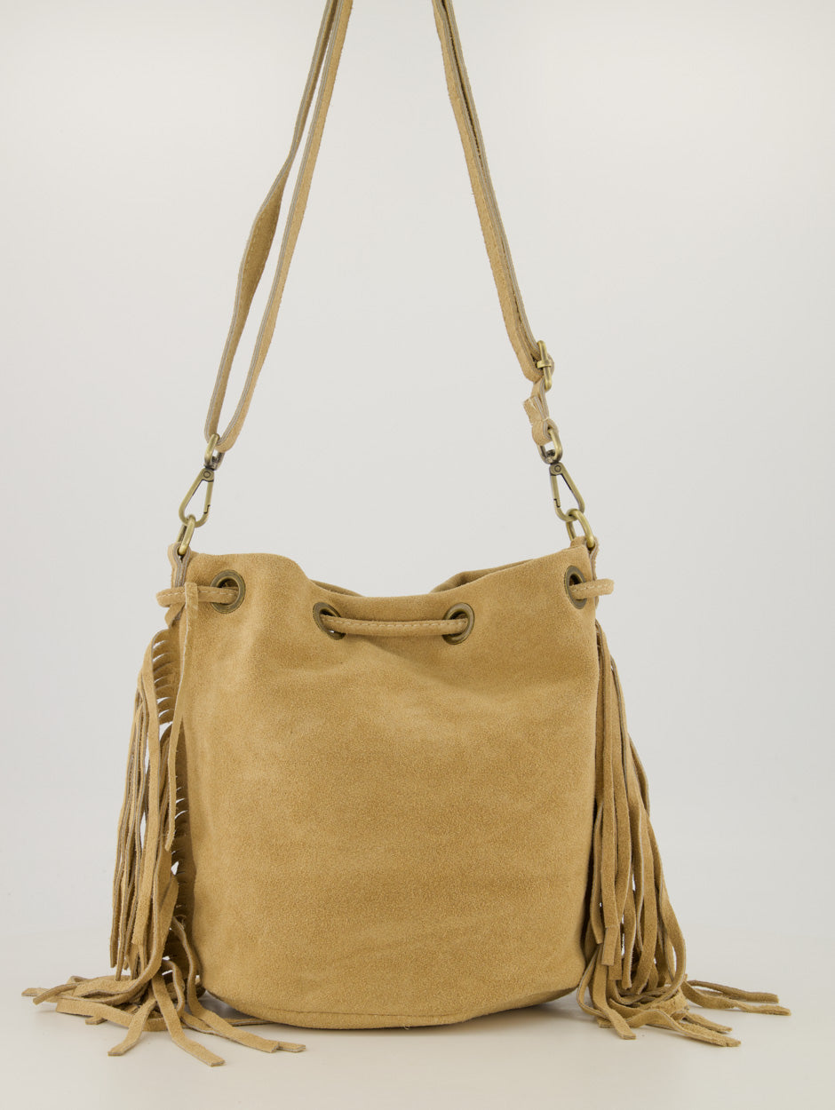 Hazel Suede Bag Sand