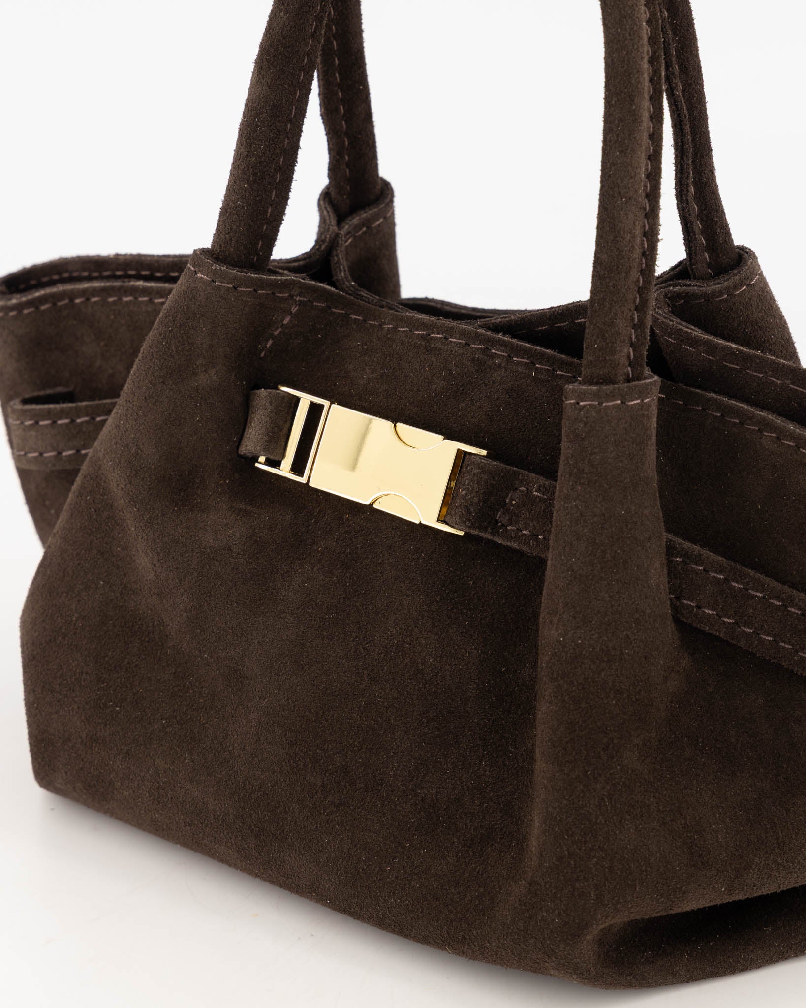 Leonie Suede Bag Brown
