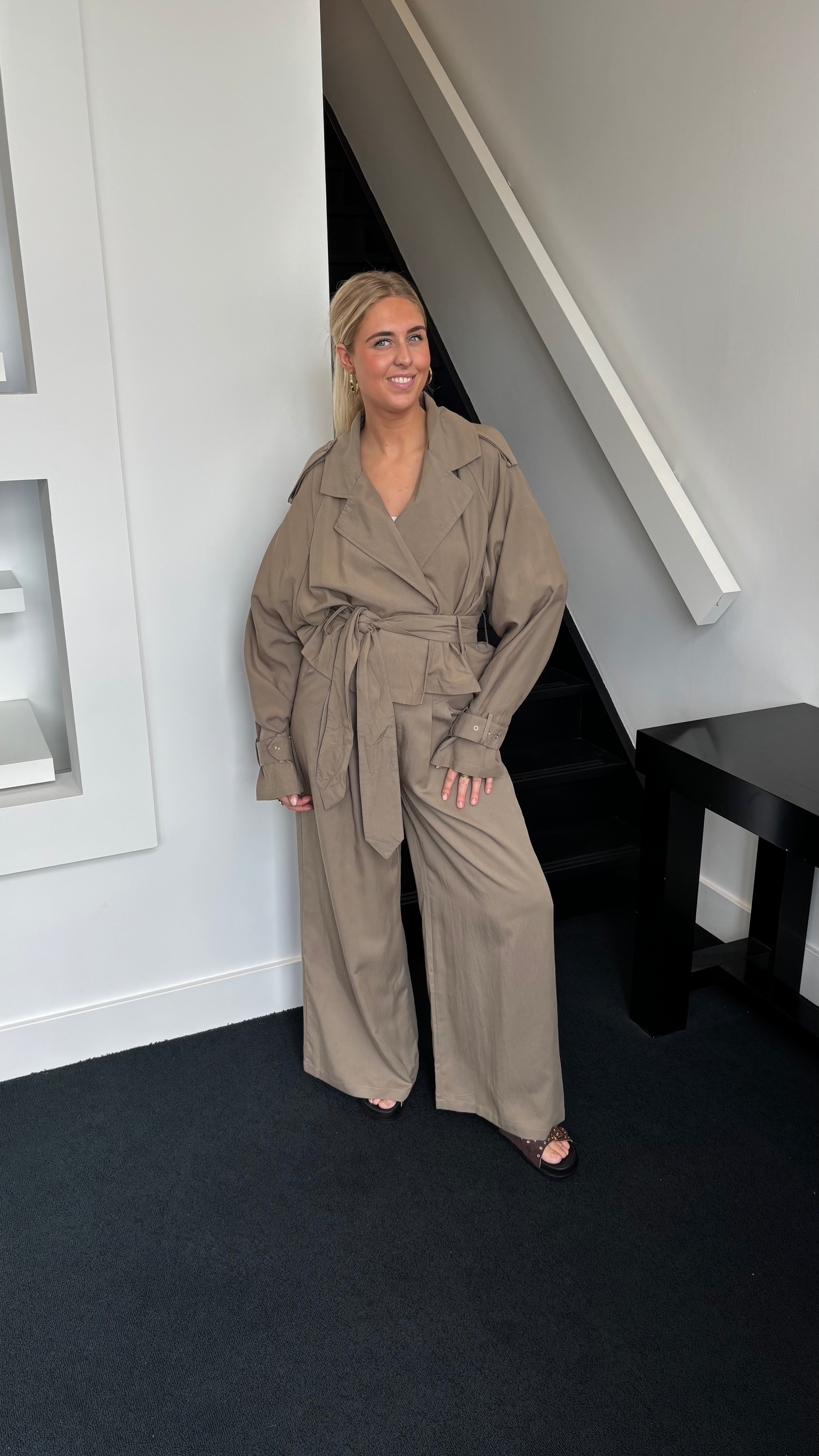 Olive Trench Coat