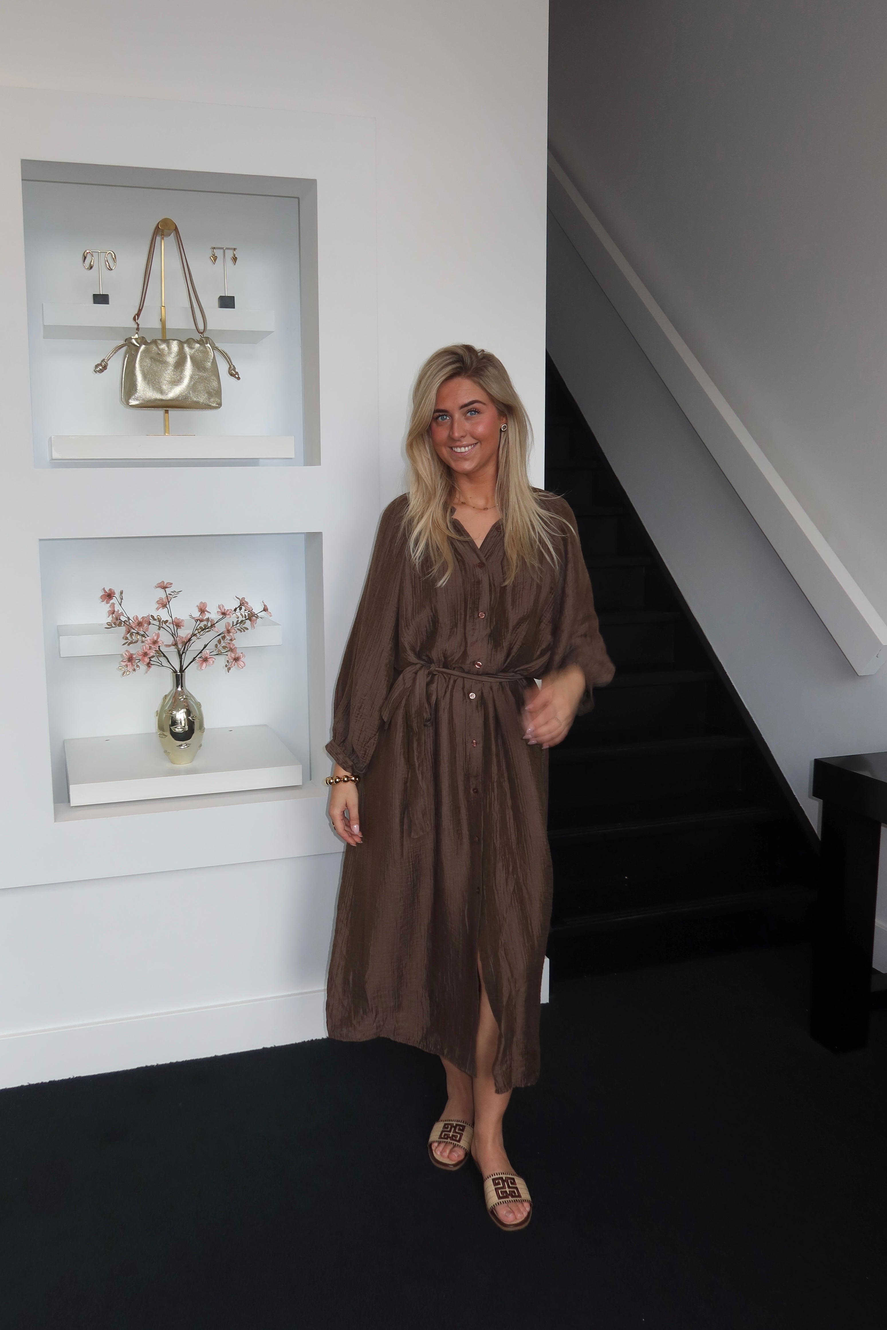 Isla Maxi Dress Brown