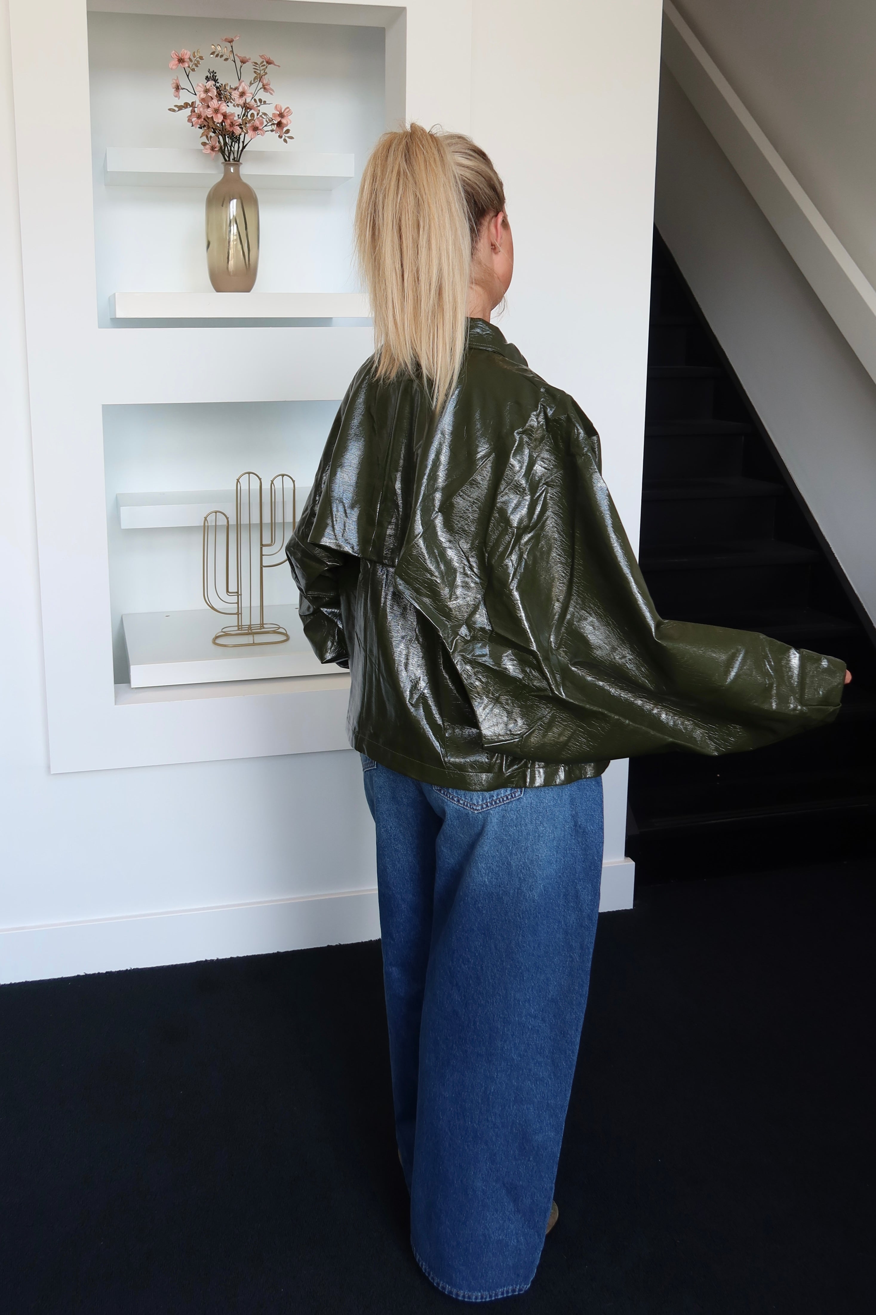 Eli Jacket Glossy Green