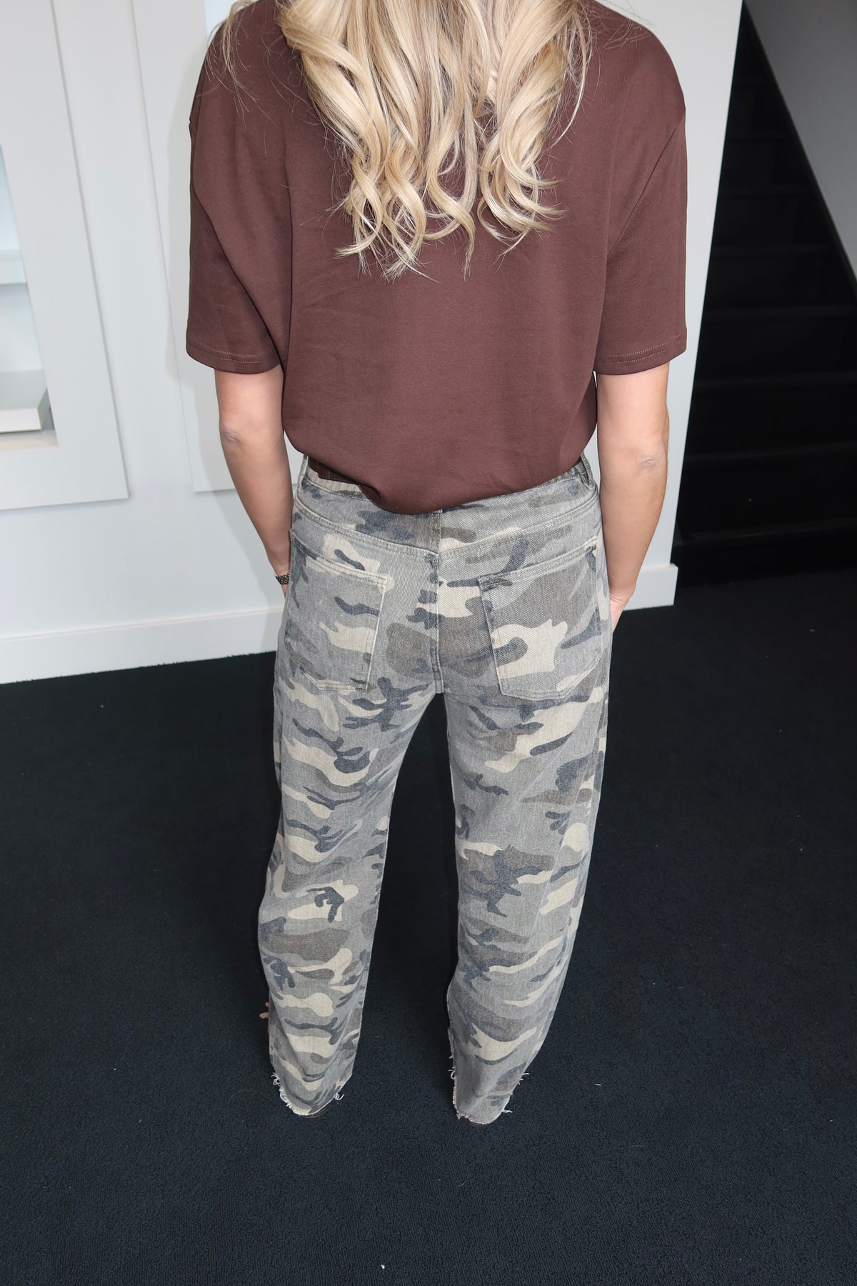 Anna Ambika Baggy Fit Camo Jeans