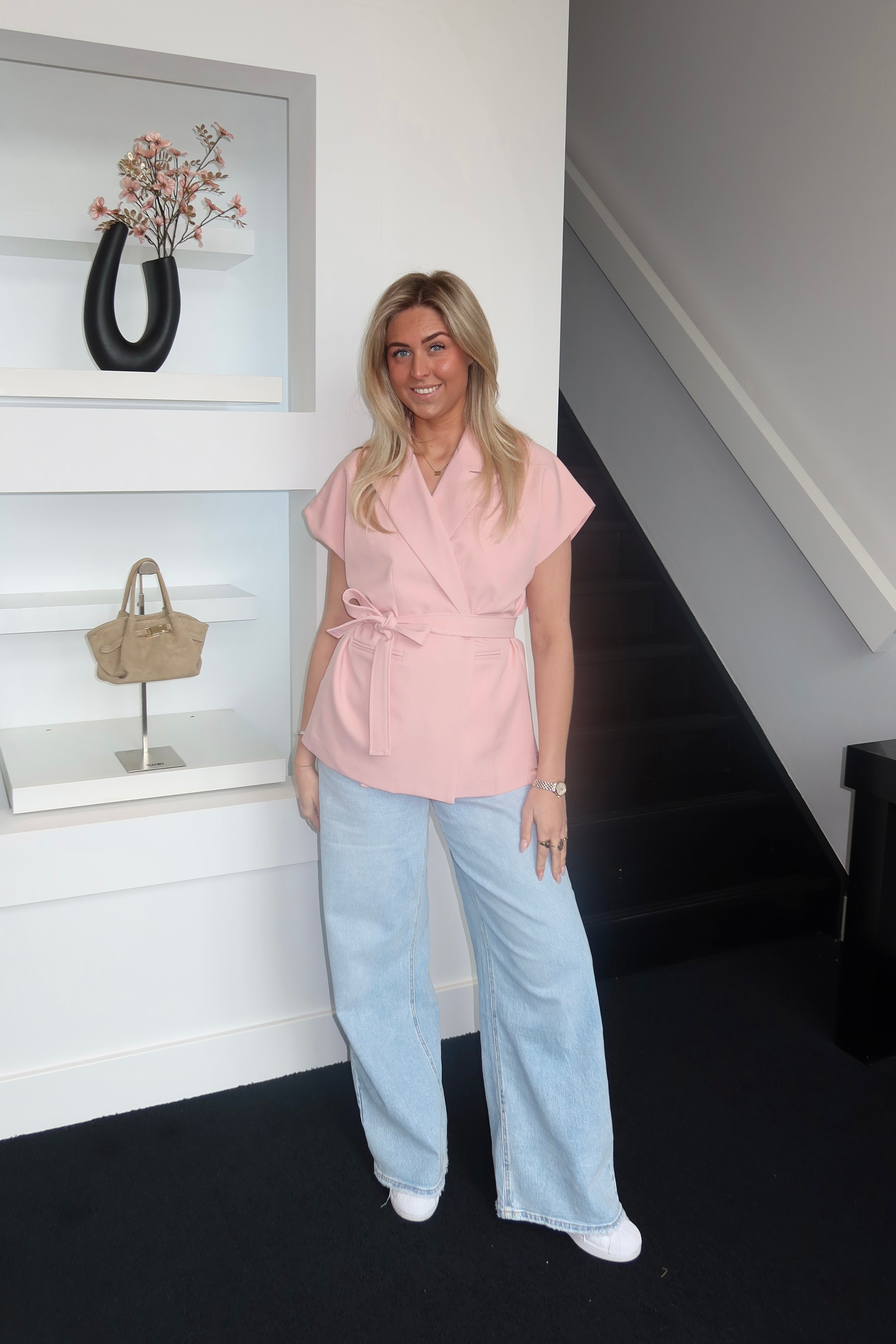 Mirte Blazer Gilet Pink