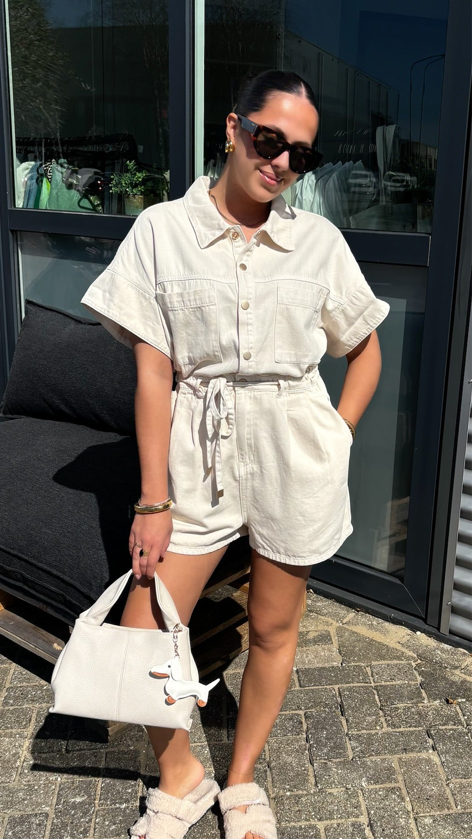 Noor Playsuit Beige