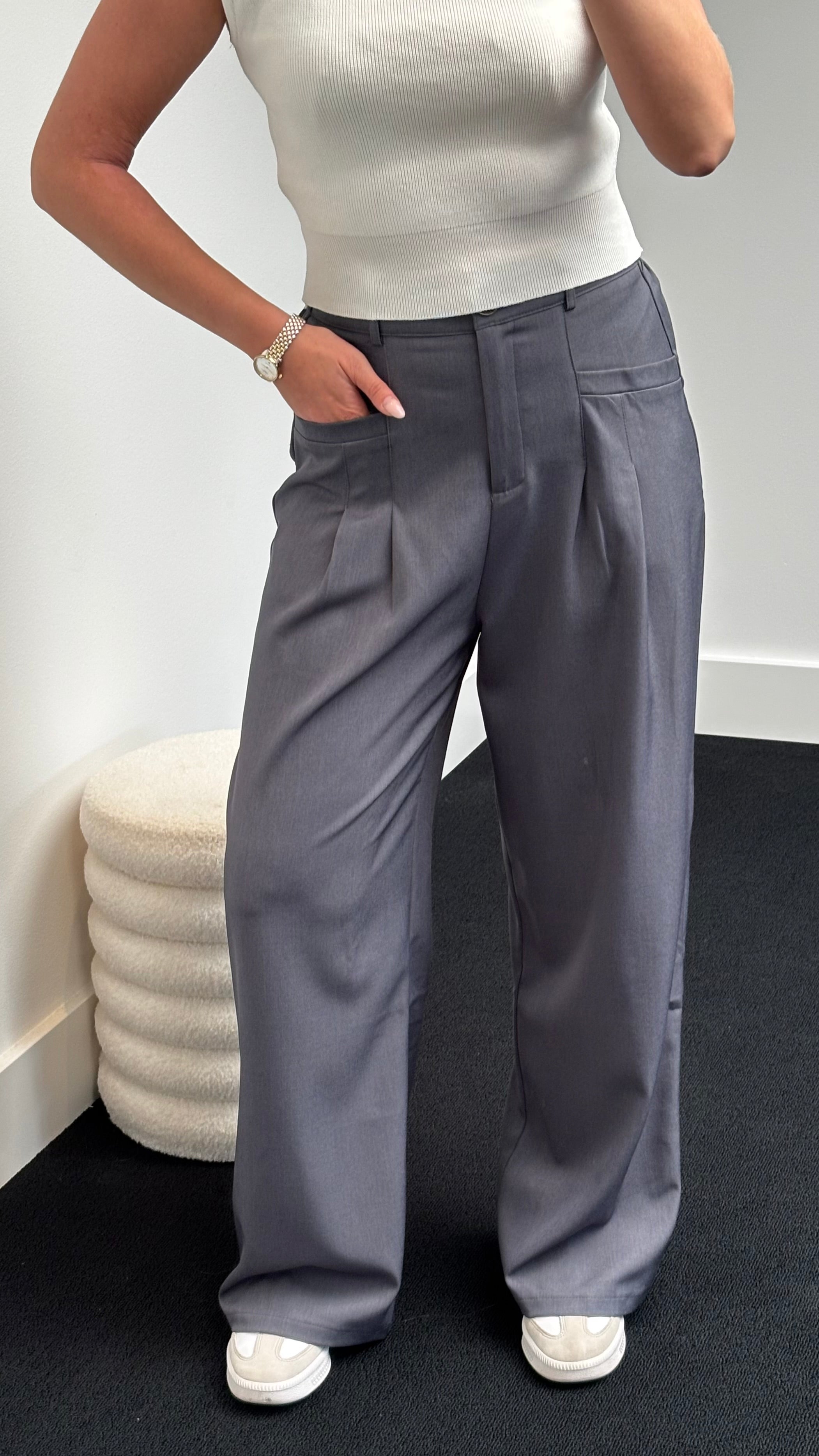 Storm Blue Oversized Pantalon