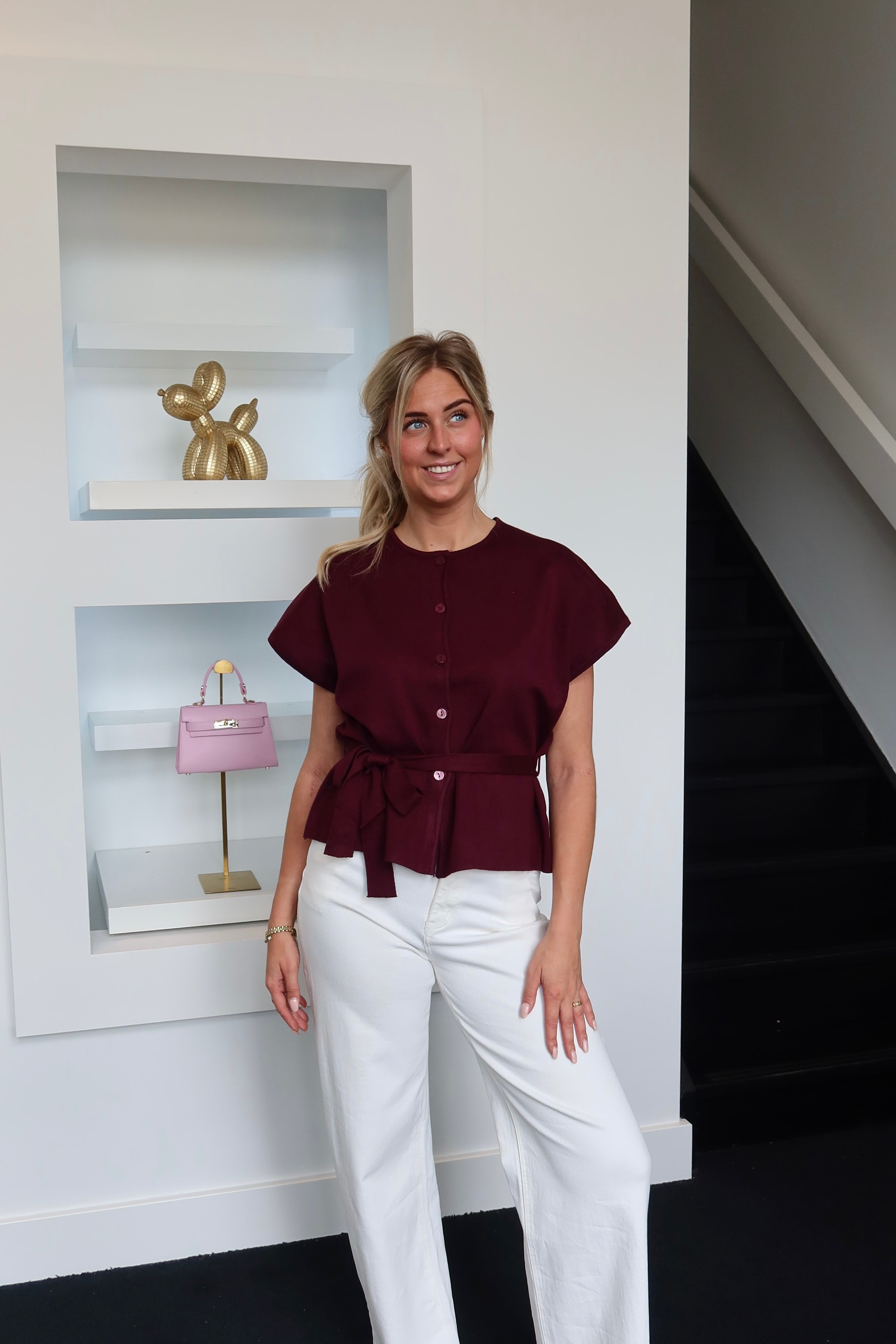 Lucy Cardigan Plum 22233