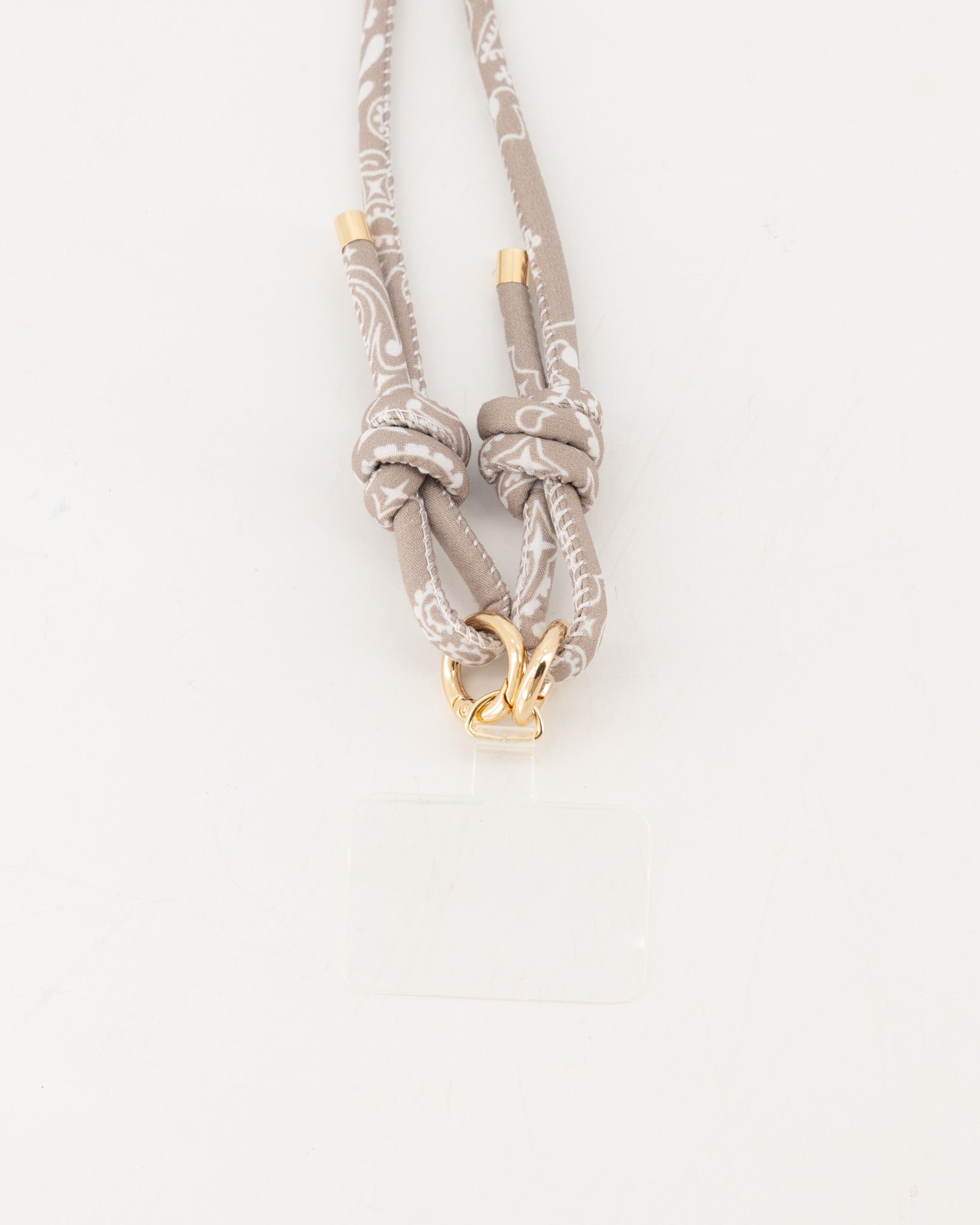 Bandana Taupe Phone Cord