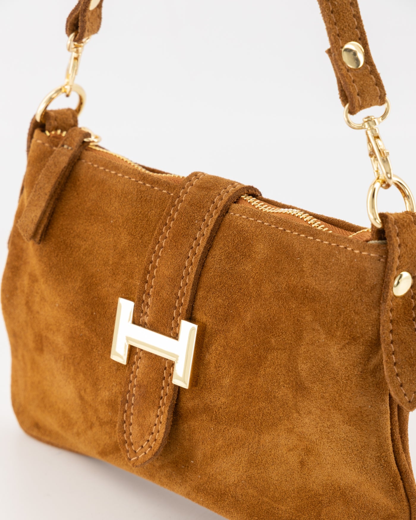 Burnley Suede Bag Cognac
