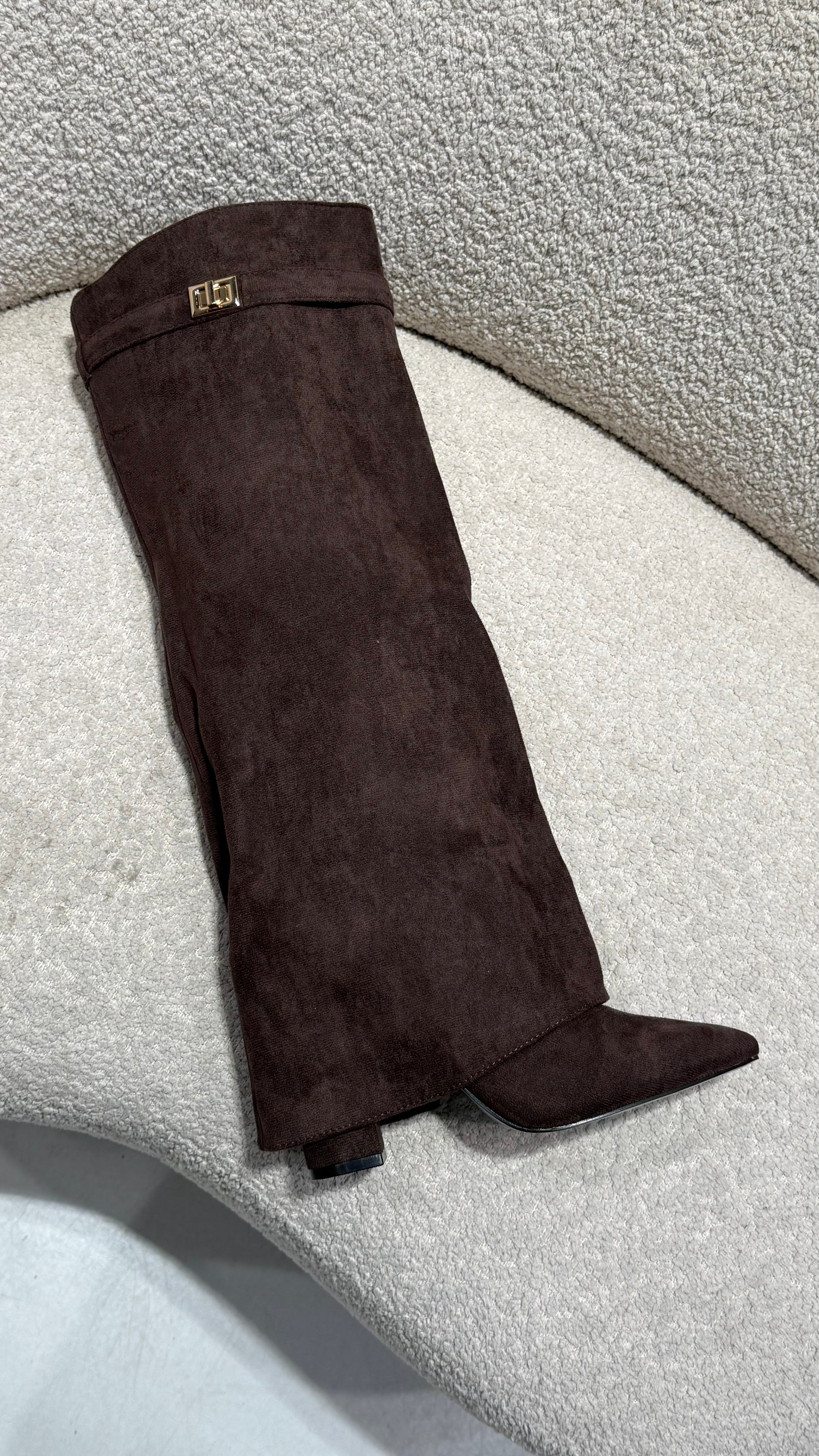 Myron Heels Suede Brown