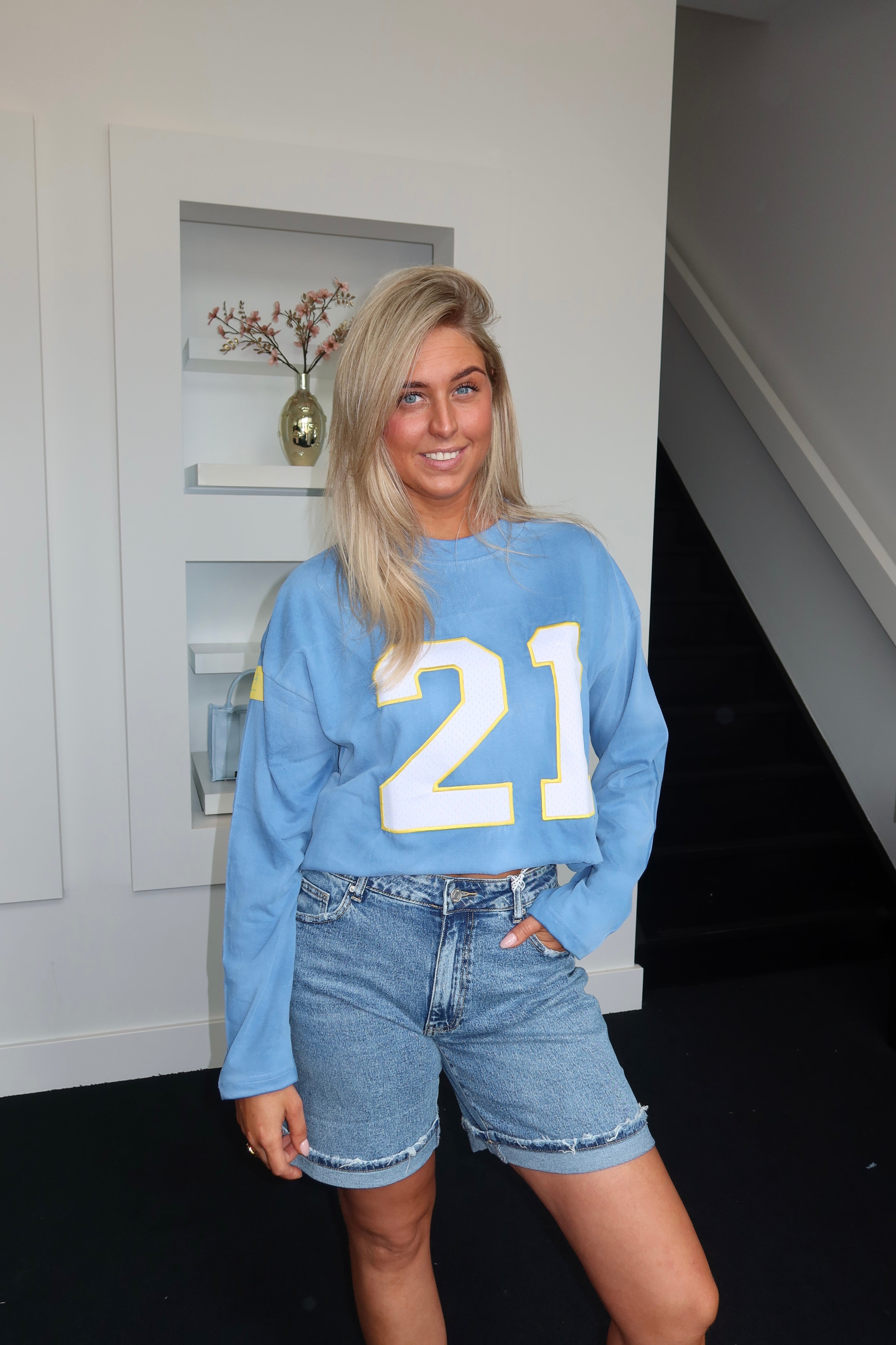 Priority 21 Long Sleeve Denim Blue