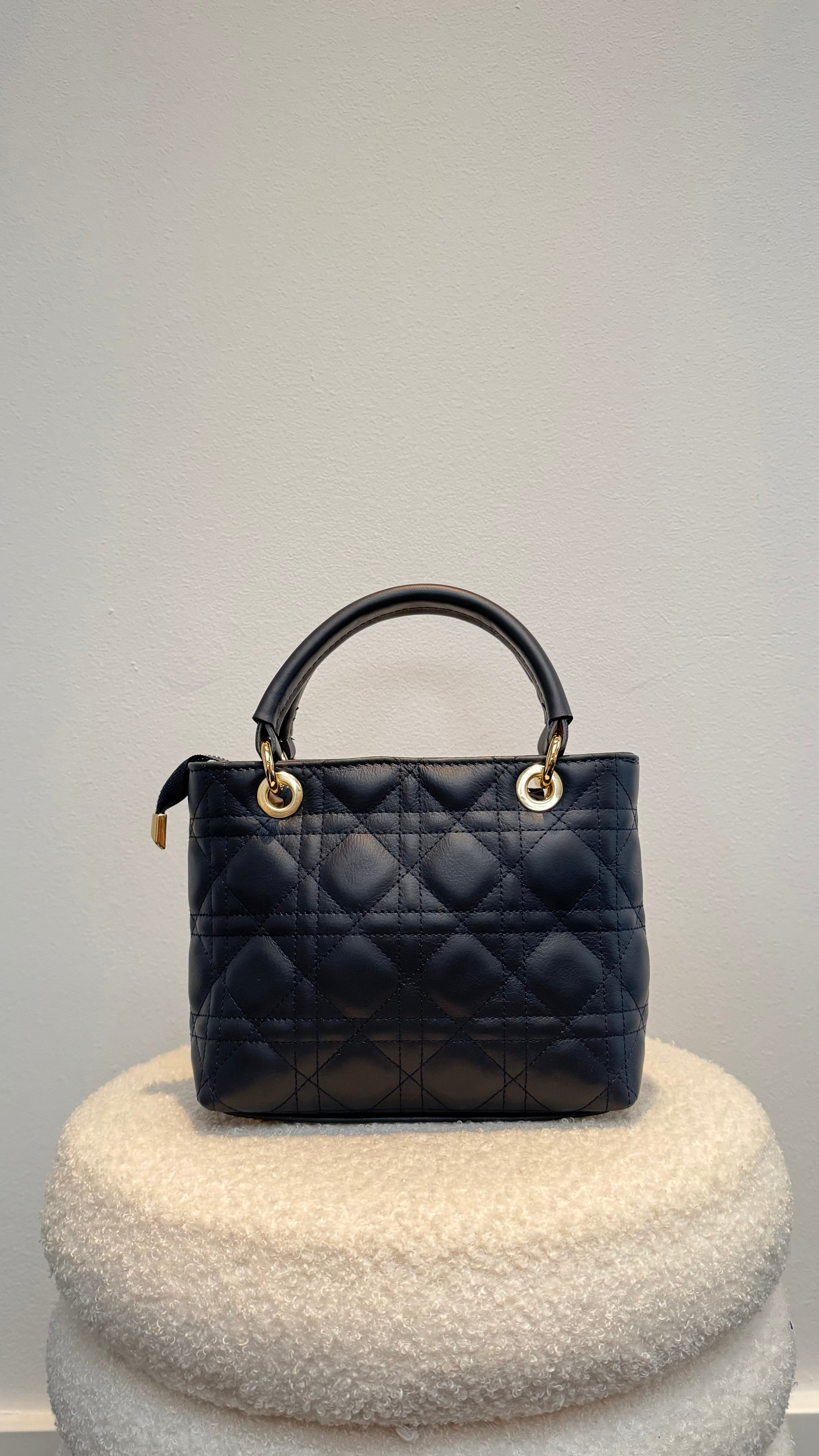 Belle Leather Bag Navy