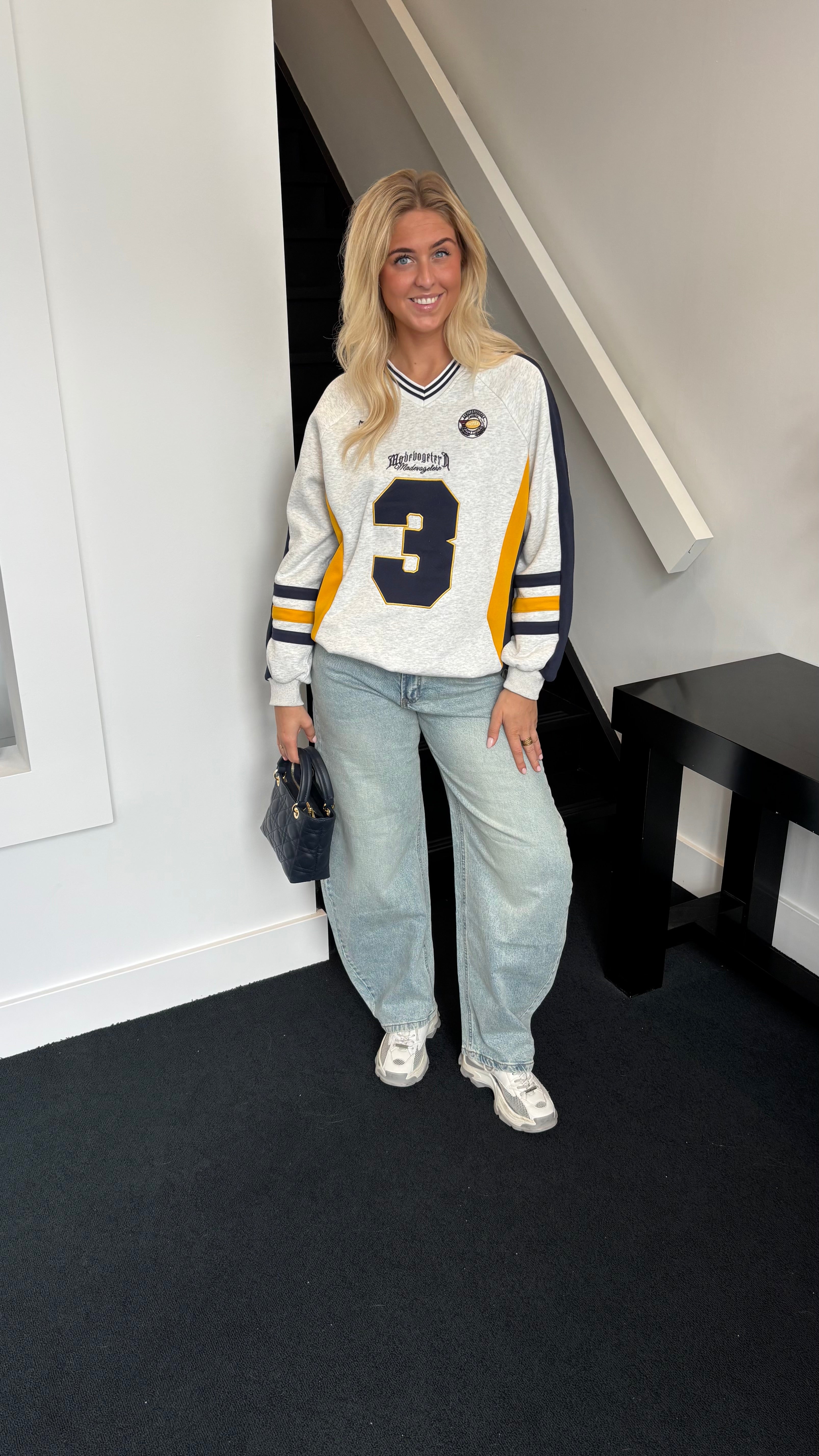 Football Jersey Sweater Grey 6227