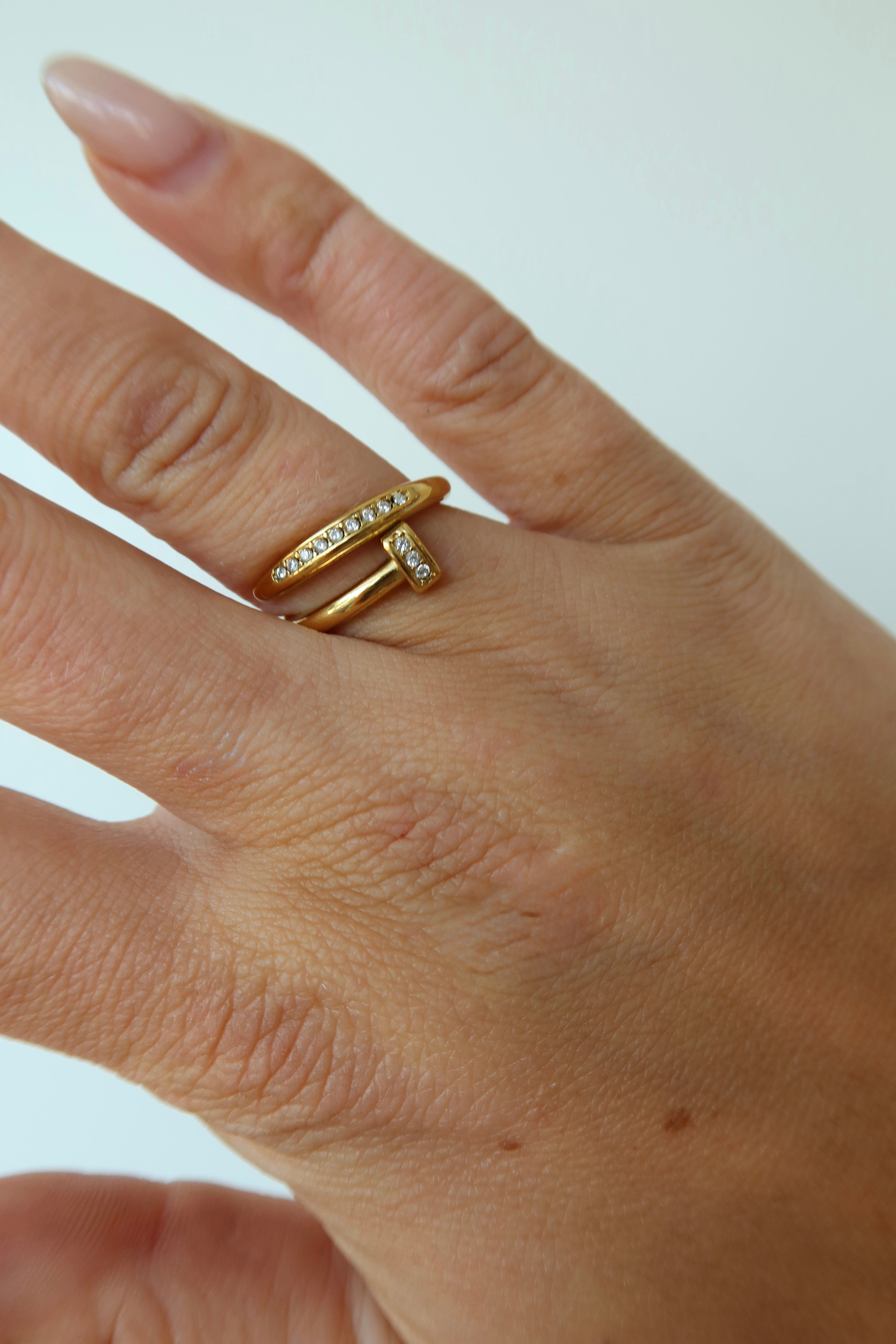 Spikey Ring Gold