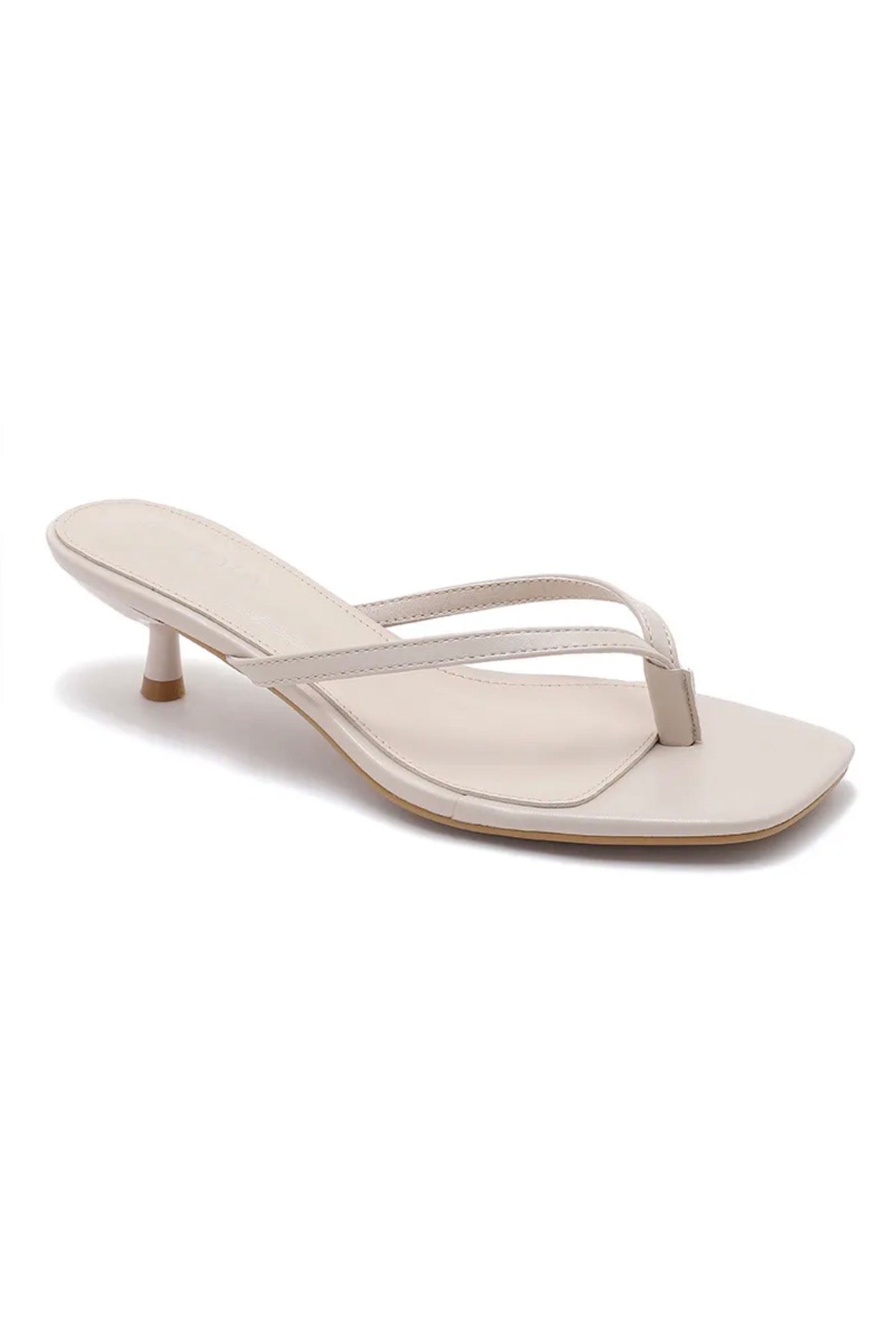 Kitten Heel Beige