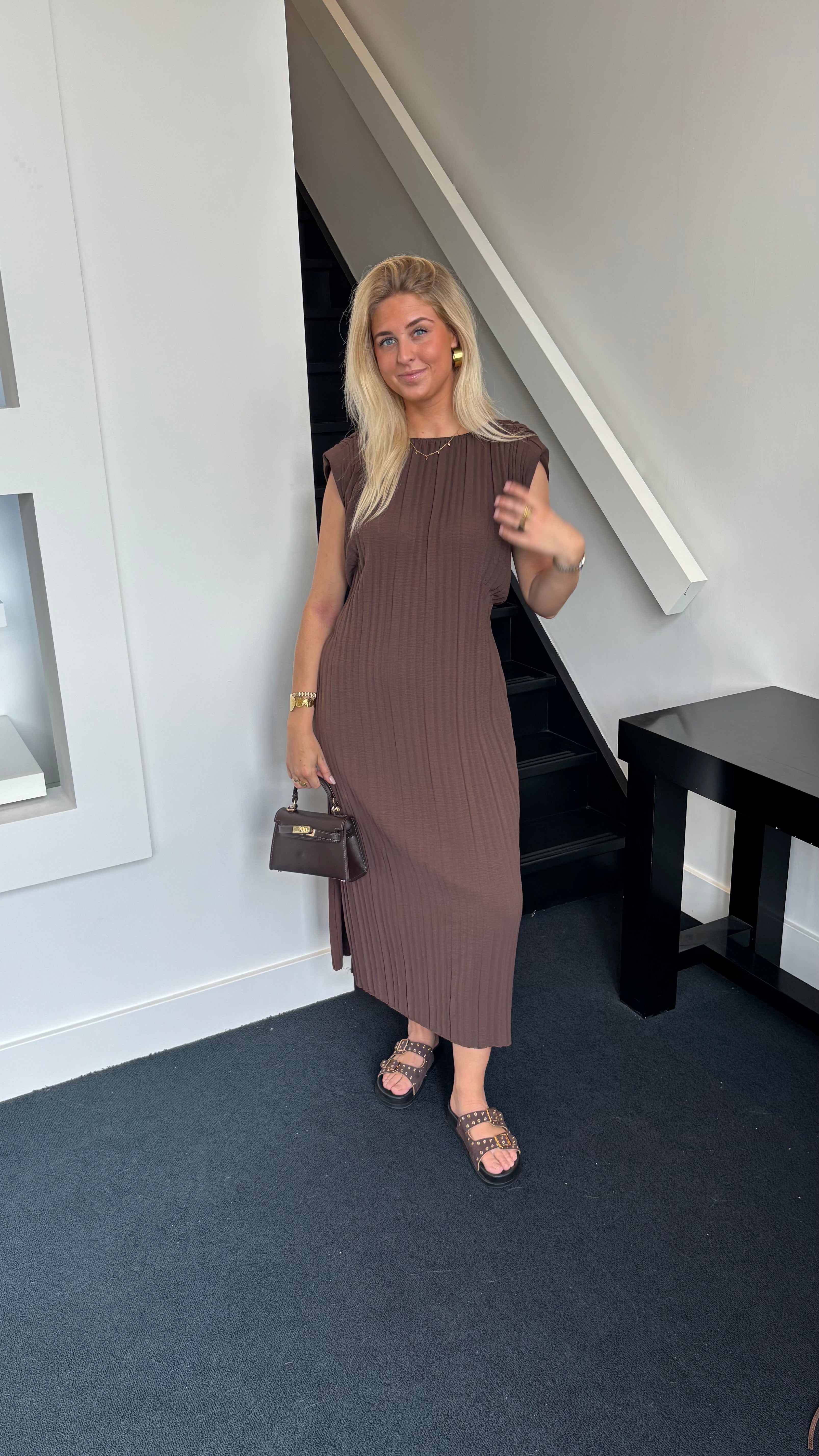 Athena Dress Brown