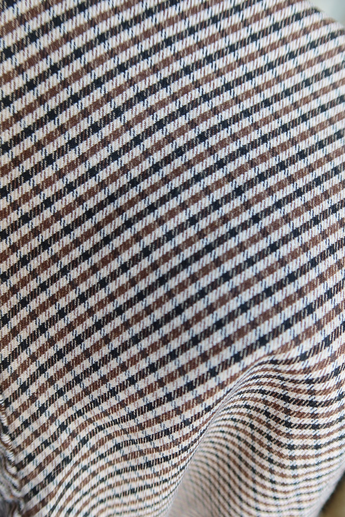 Plaid Bomber Jacket Taupe 8152