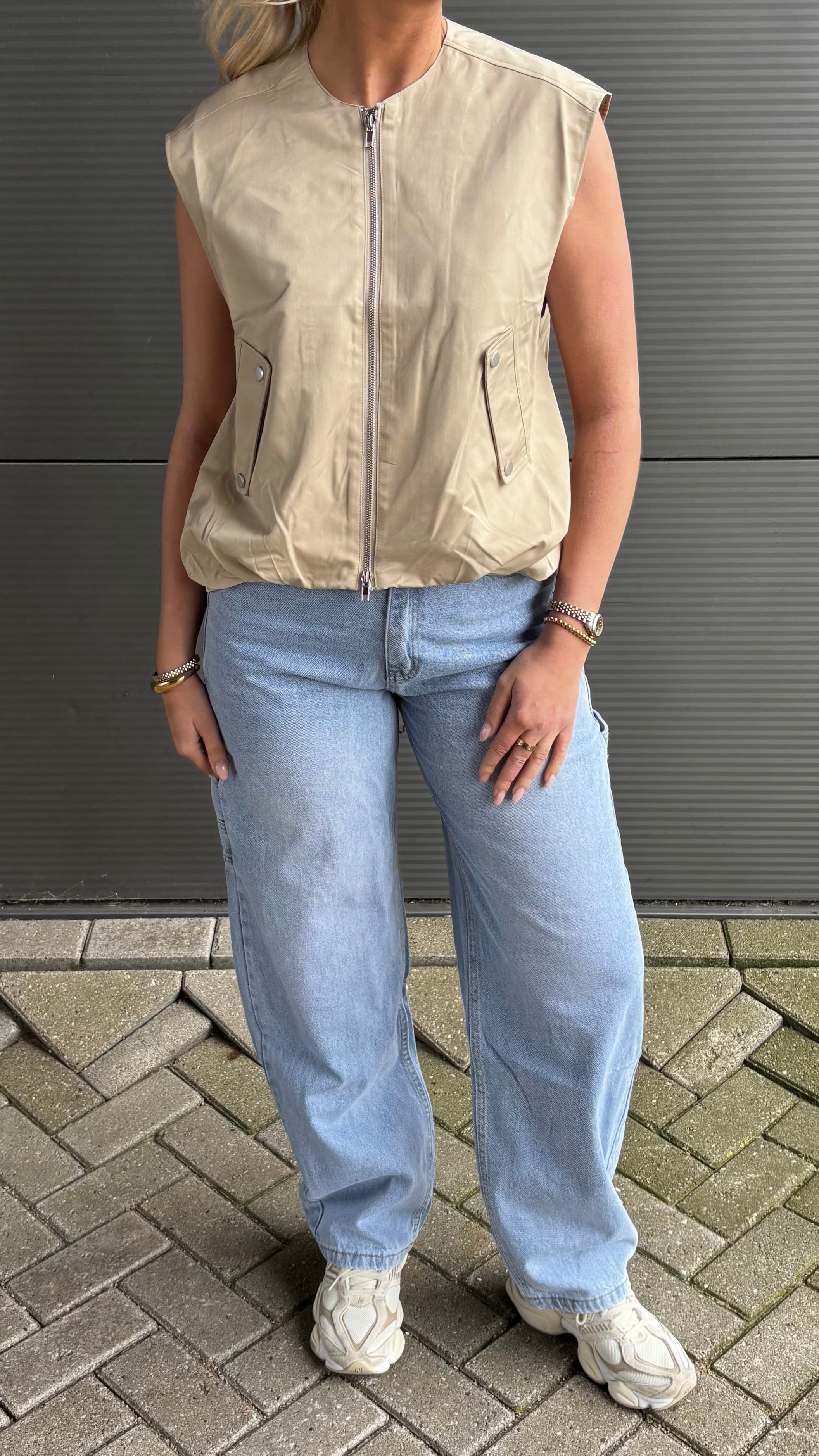 Mexx Bomber Gilet Beige