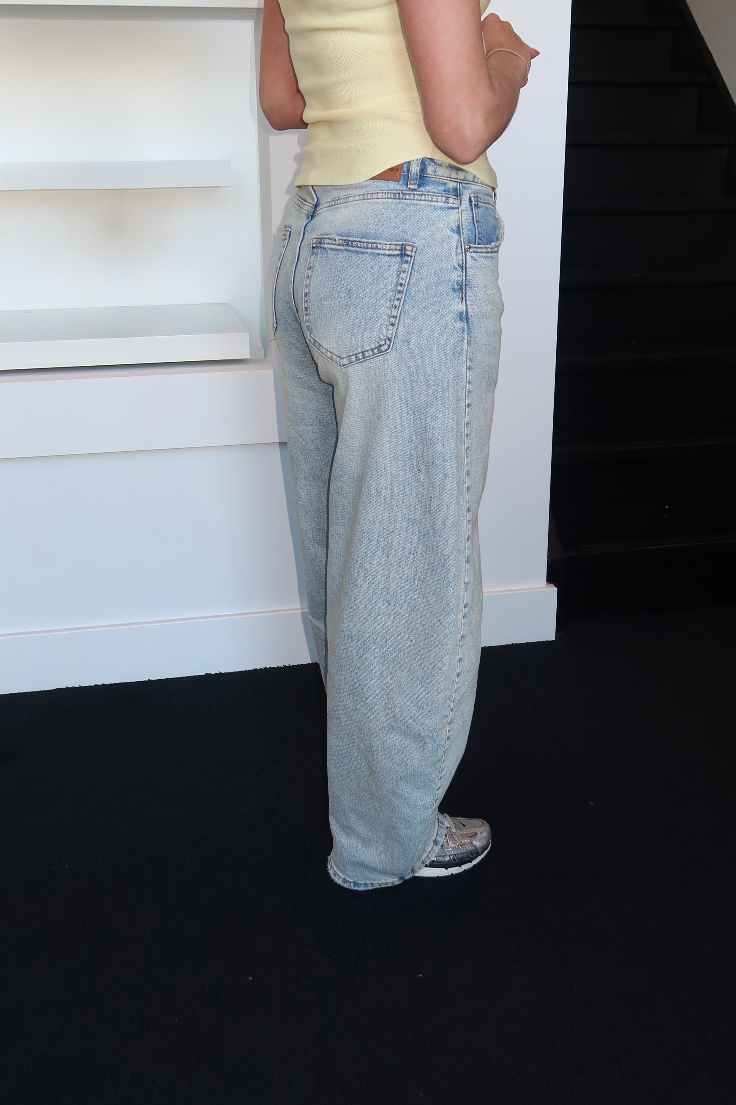 SeeSee Baggy Balloon Jeans Washed Denim 3378