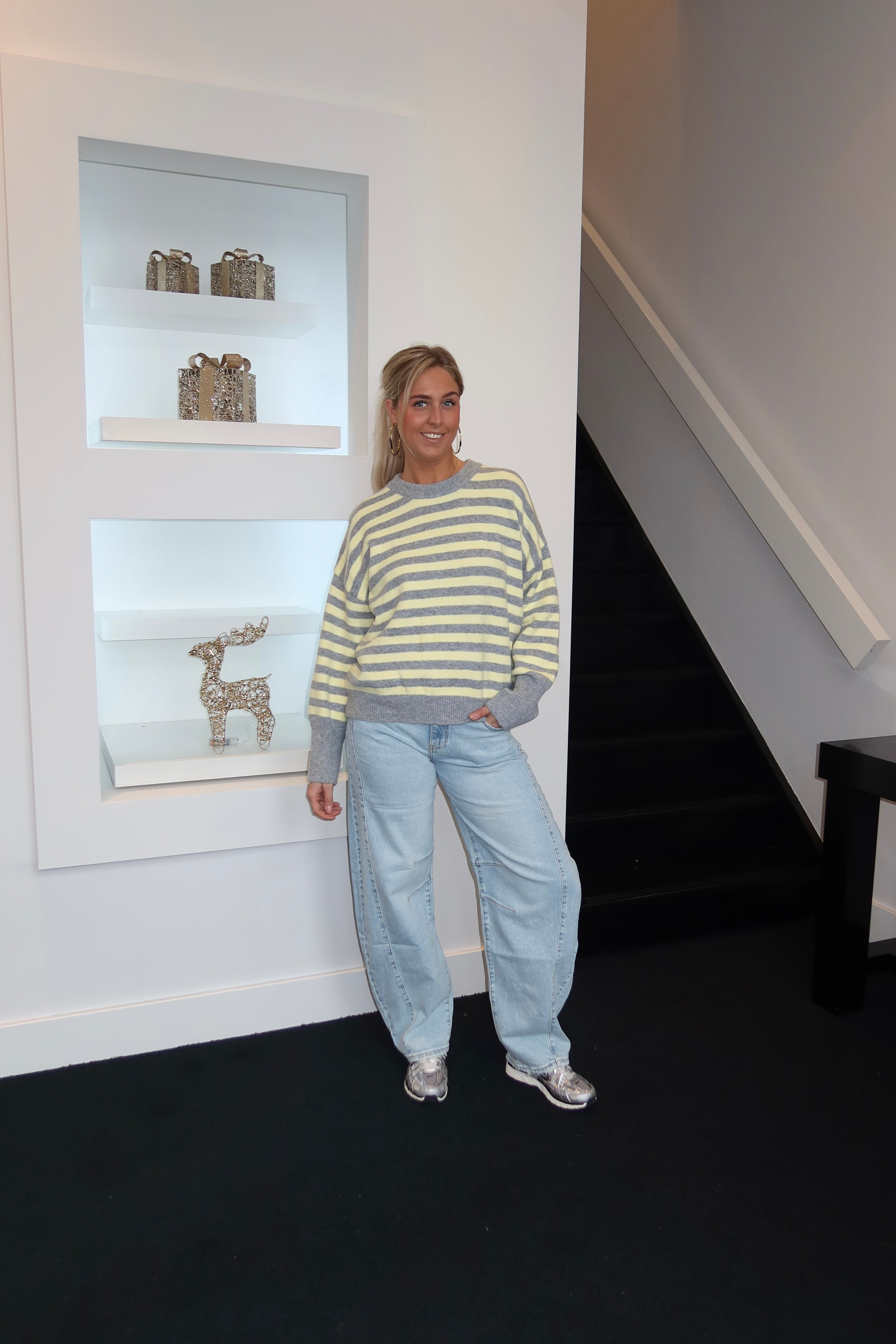 Marlotte Striped Knit Yellow 7006