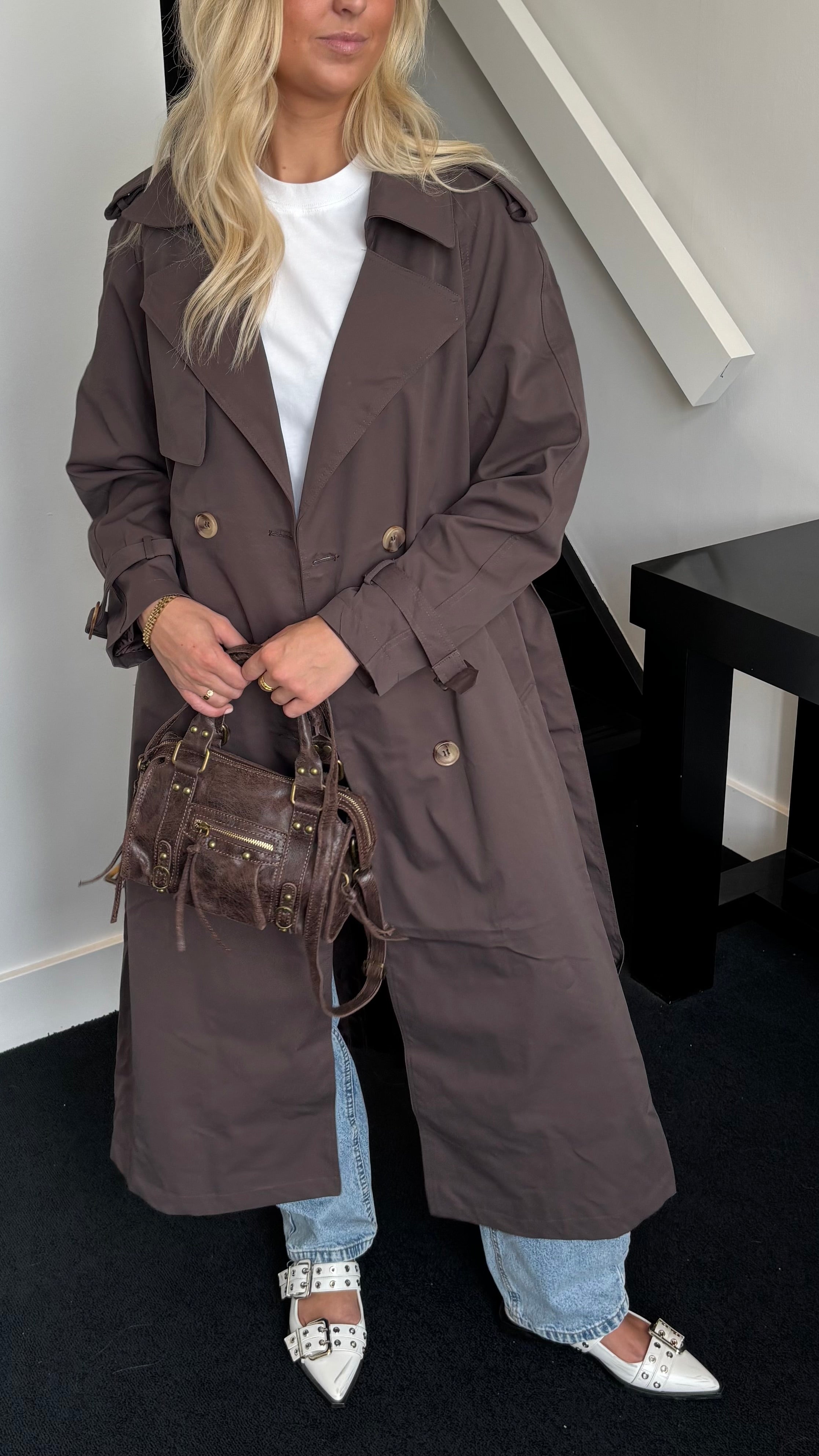 City Trench Coat Brown 102