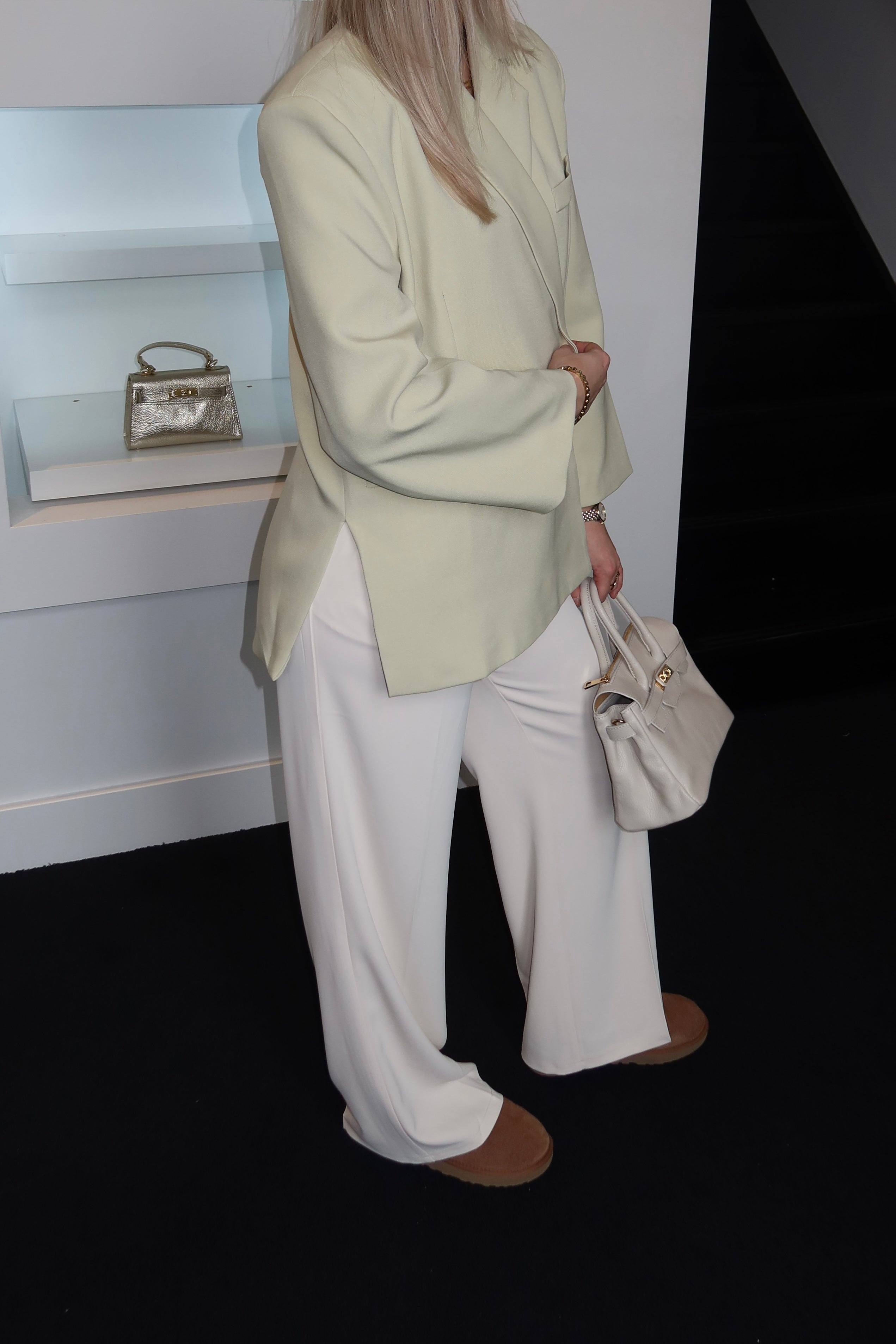 Boxy Fit Blazer Mint Green 4300