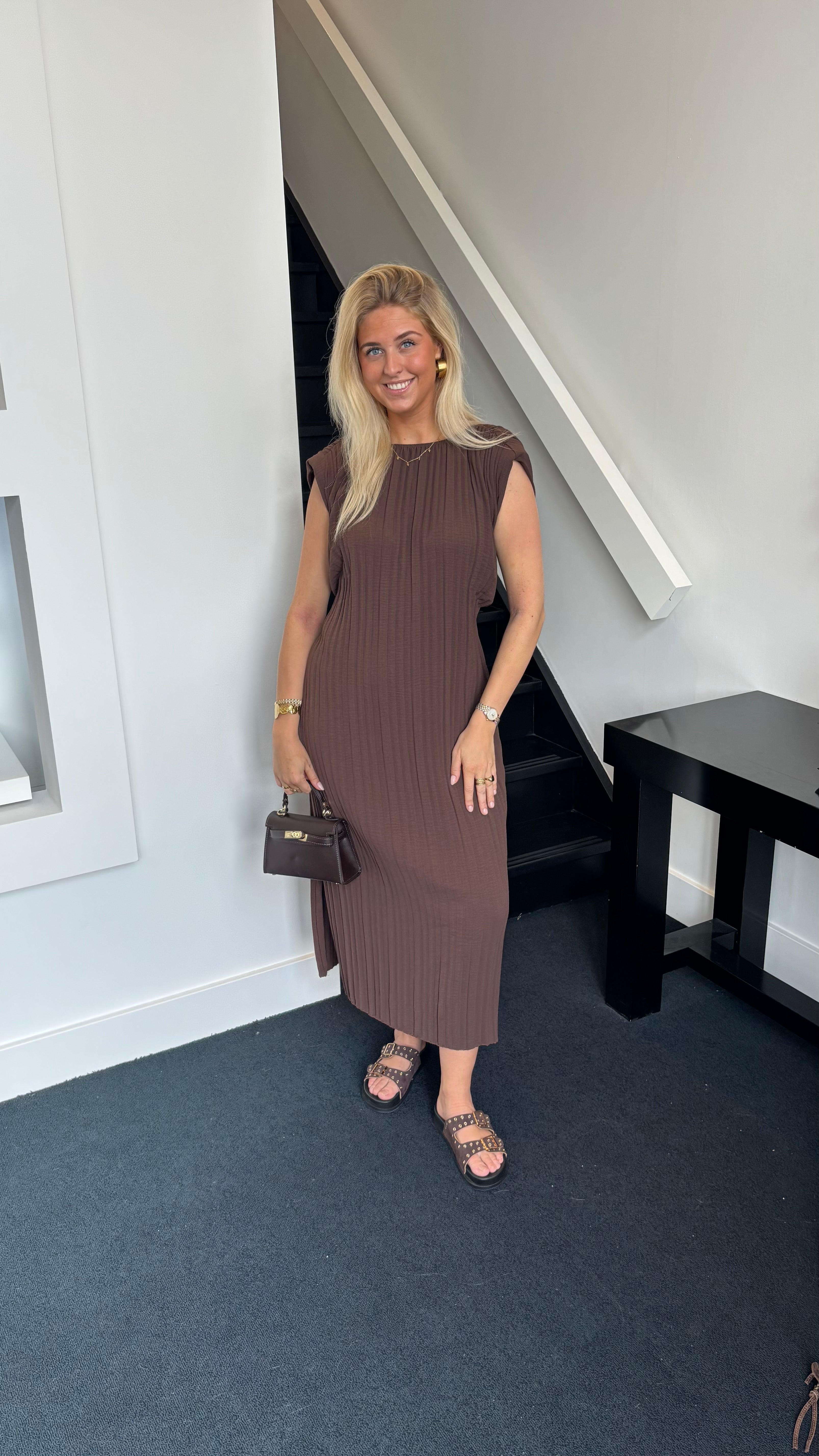 Athena Dress Brown
