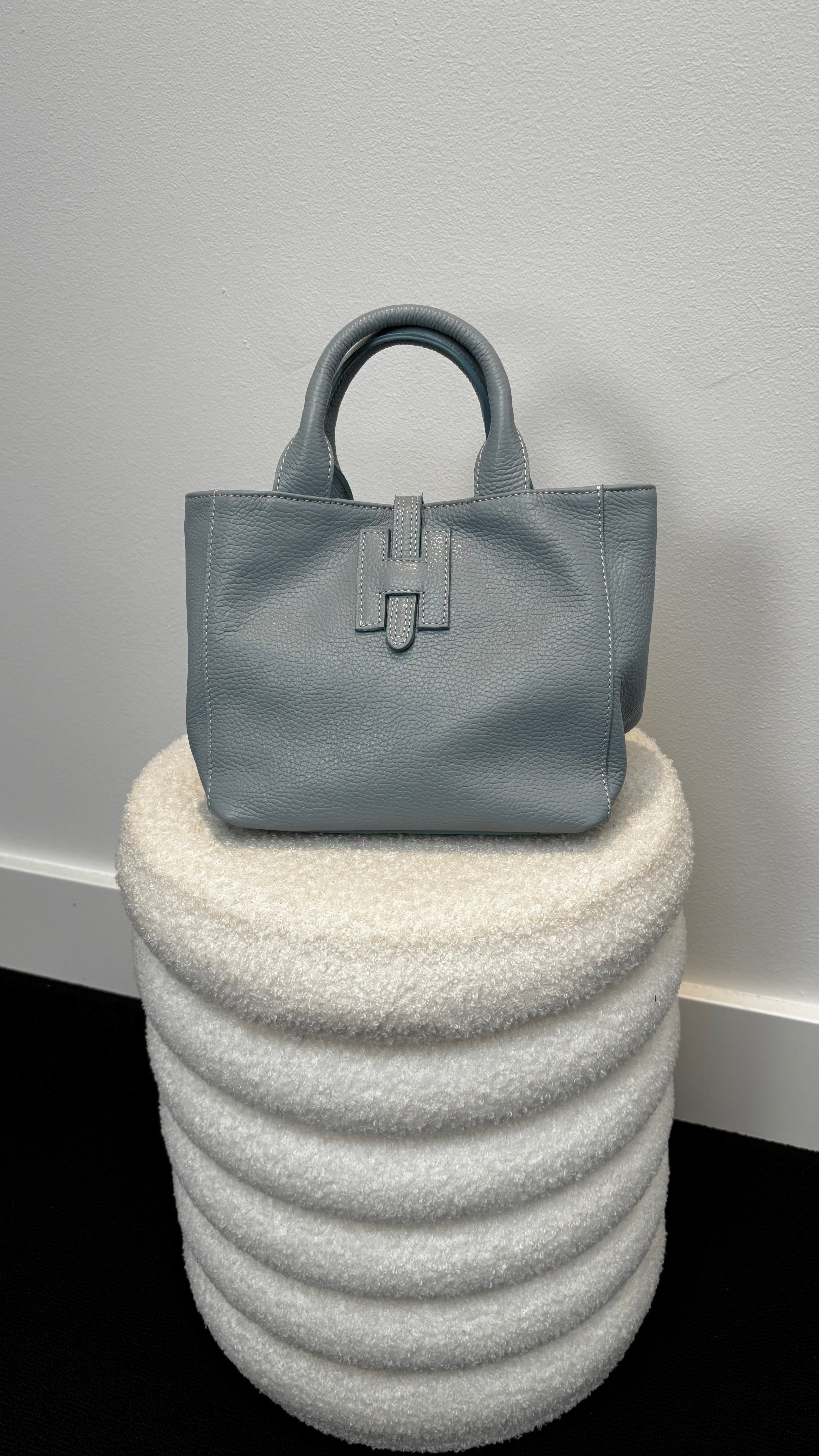 Holly Leather Bag Baby Blue