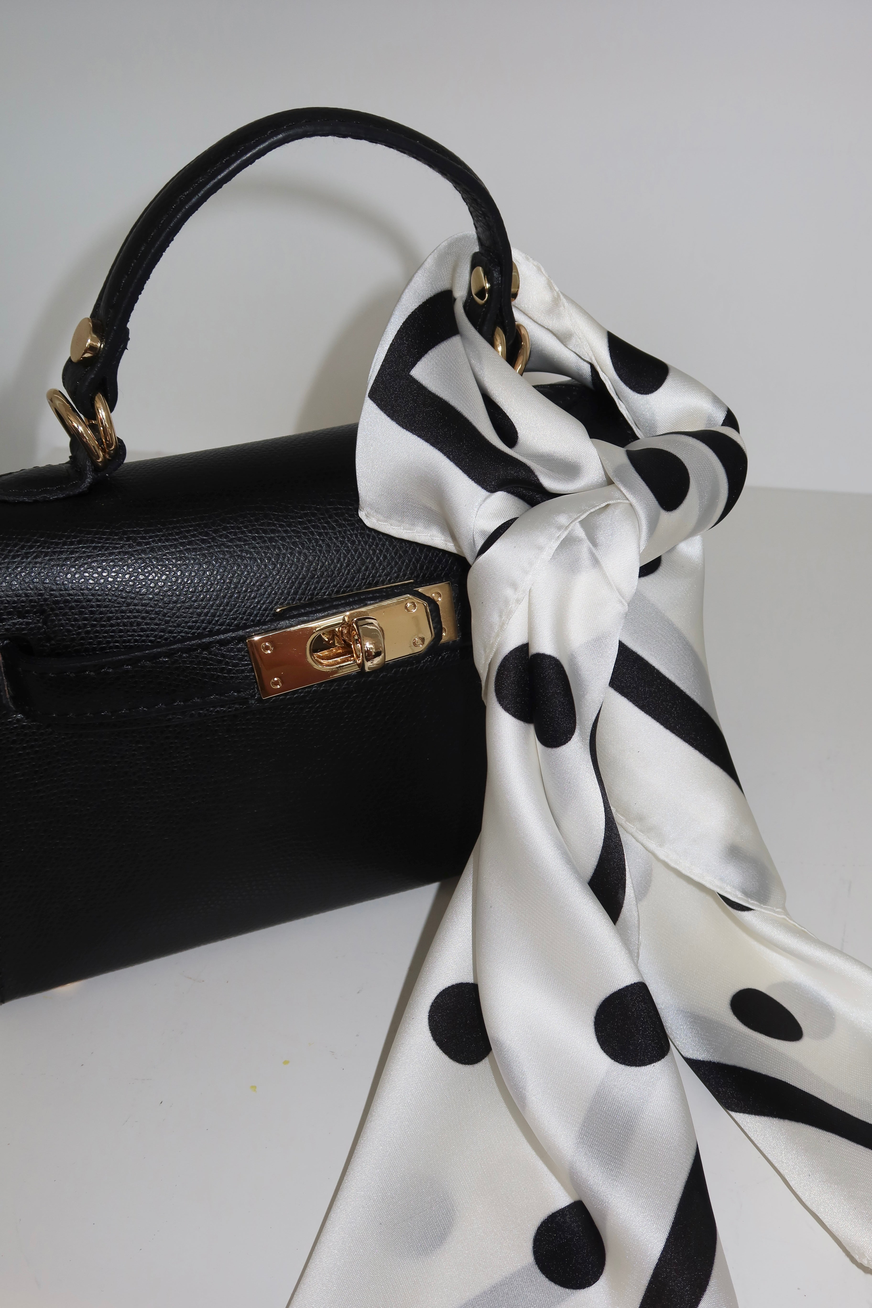 Polkadot Scarf White