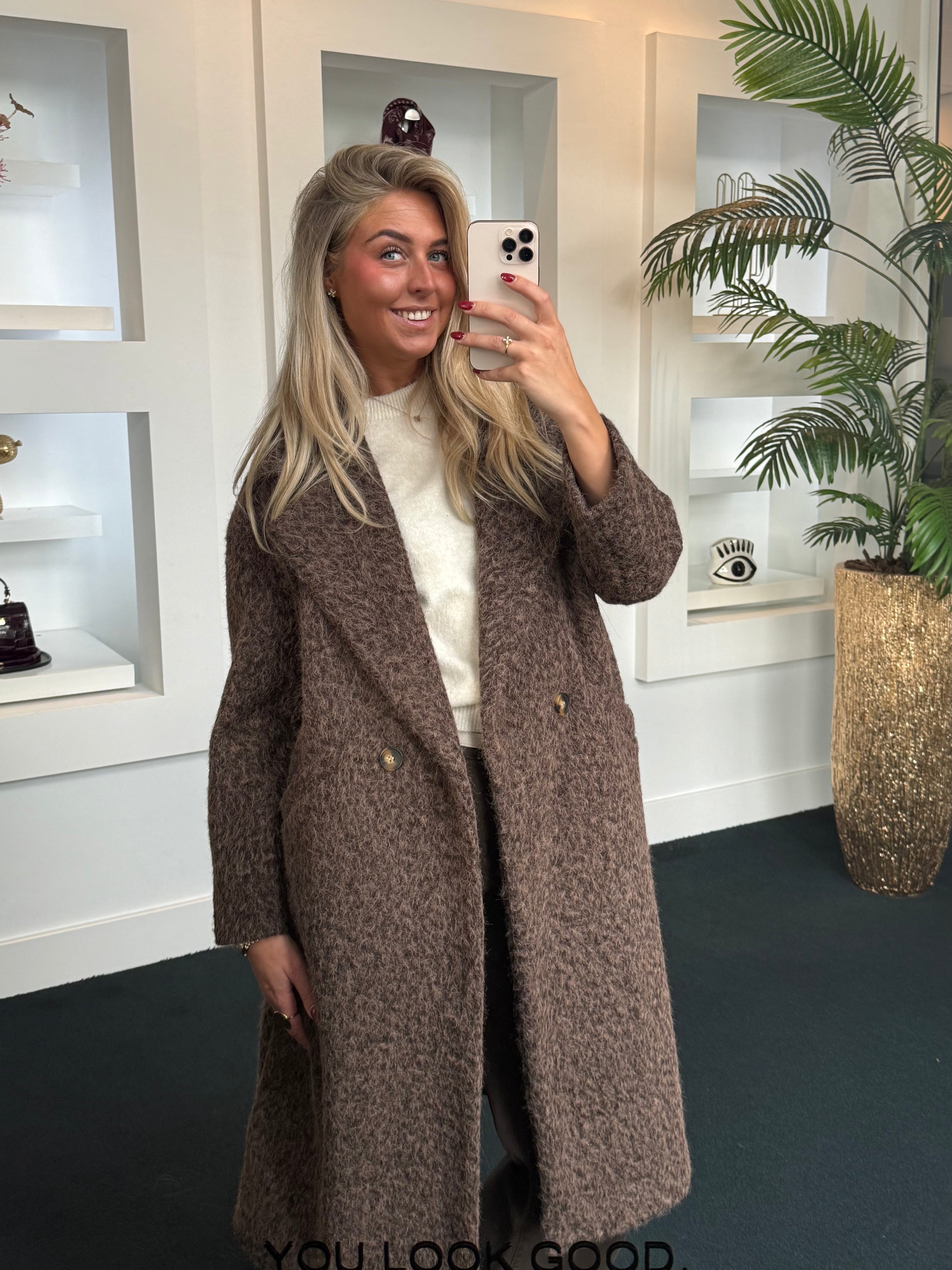 Cleo Coat Brown