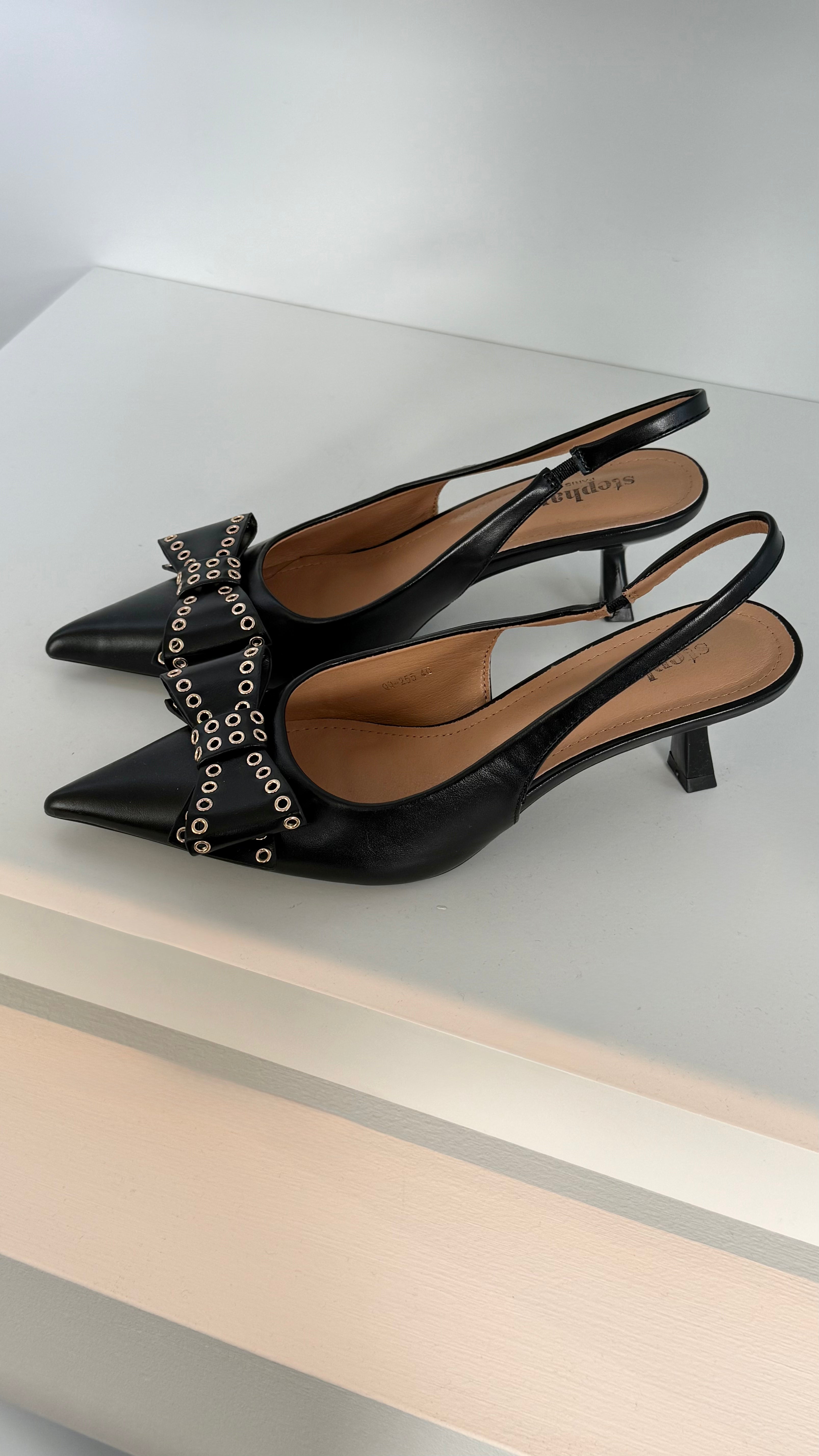 Golden Bow Slingbacks