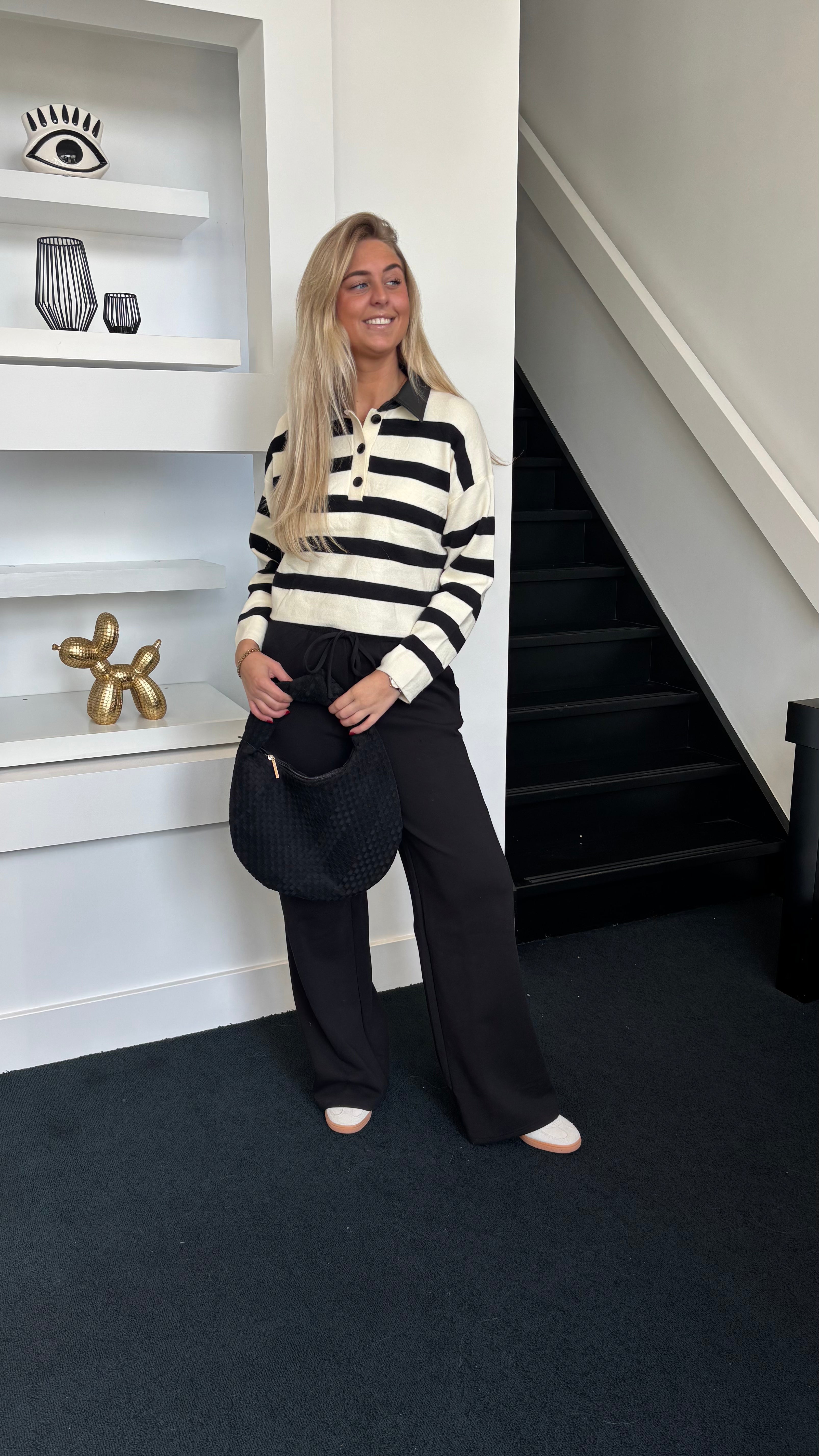 Striped Boyfriend Polo 1817