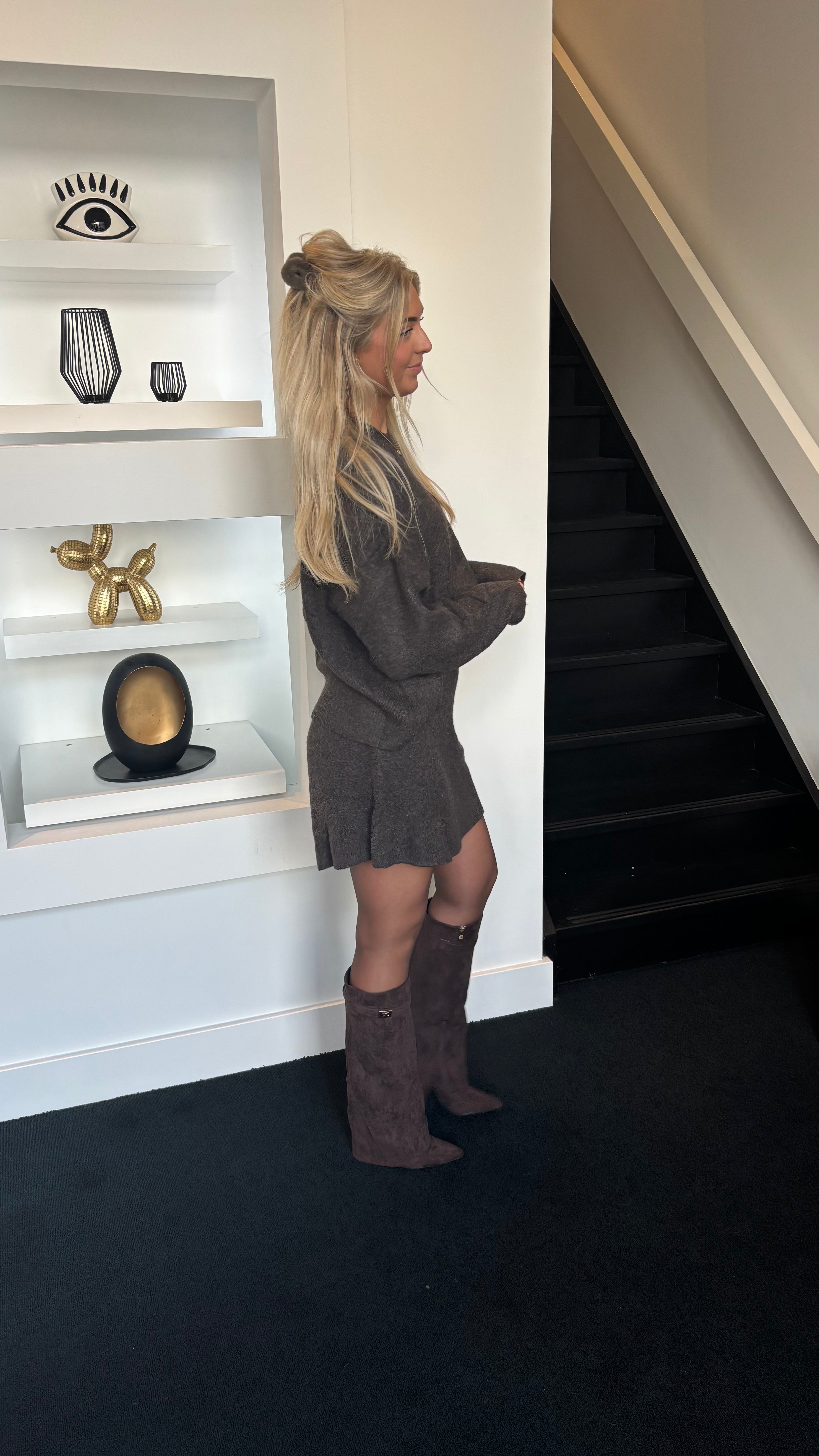 Candice Knit Set Brown 219