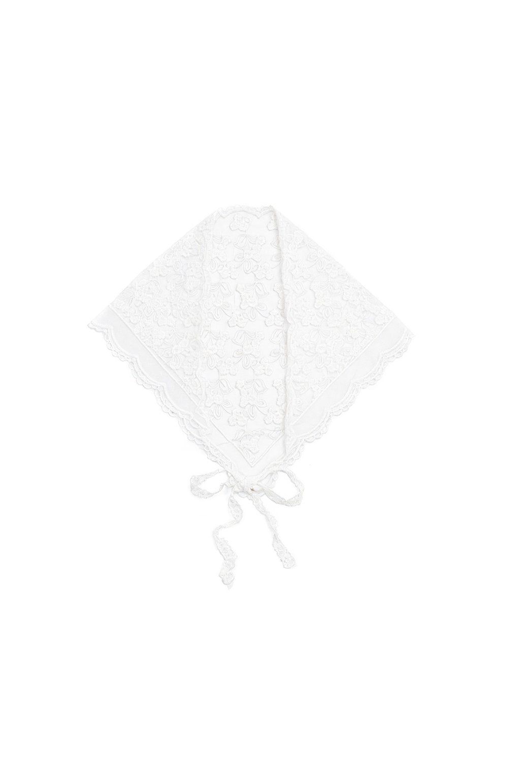 Lace Scarf White