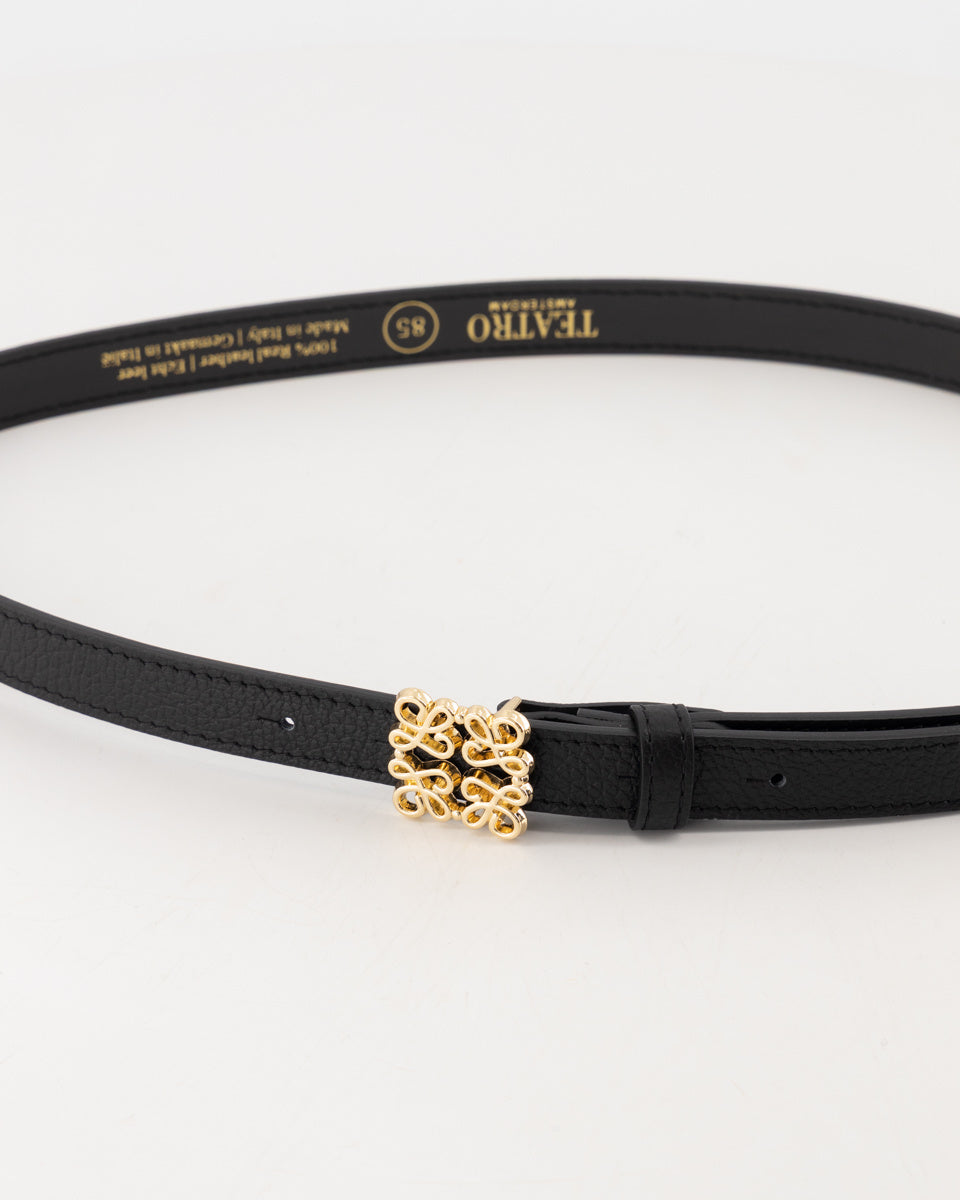 LouLou Real Leather Belt Black