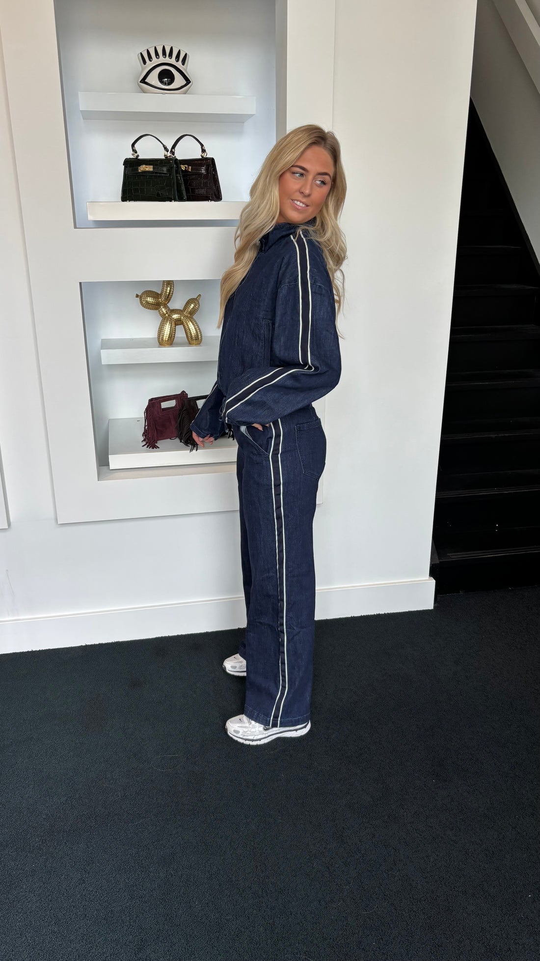 Double Denim Bomber Co-ord Set