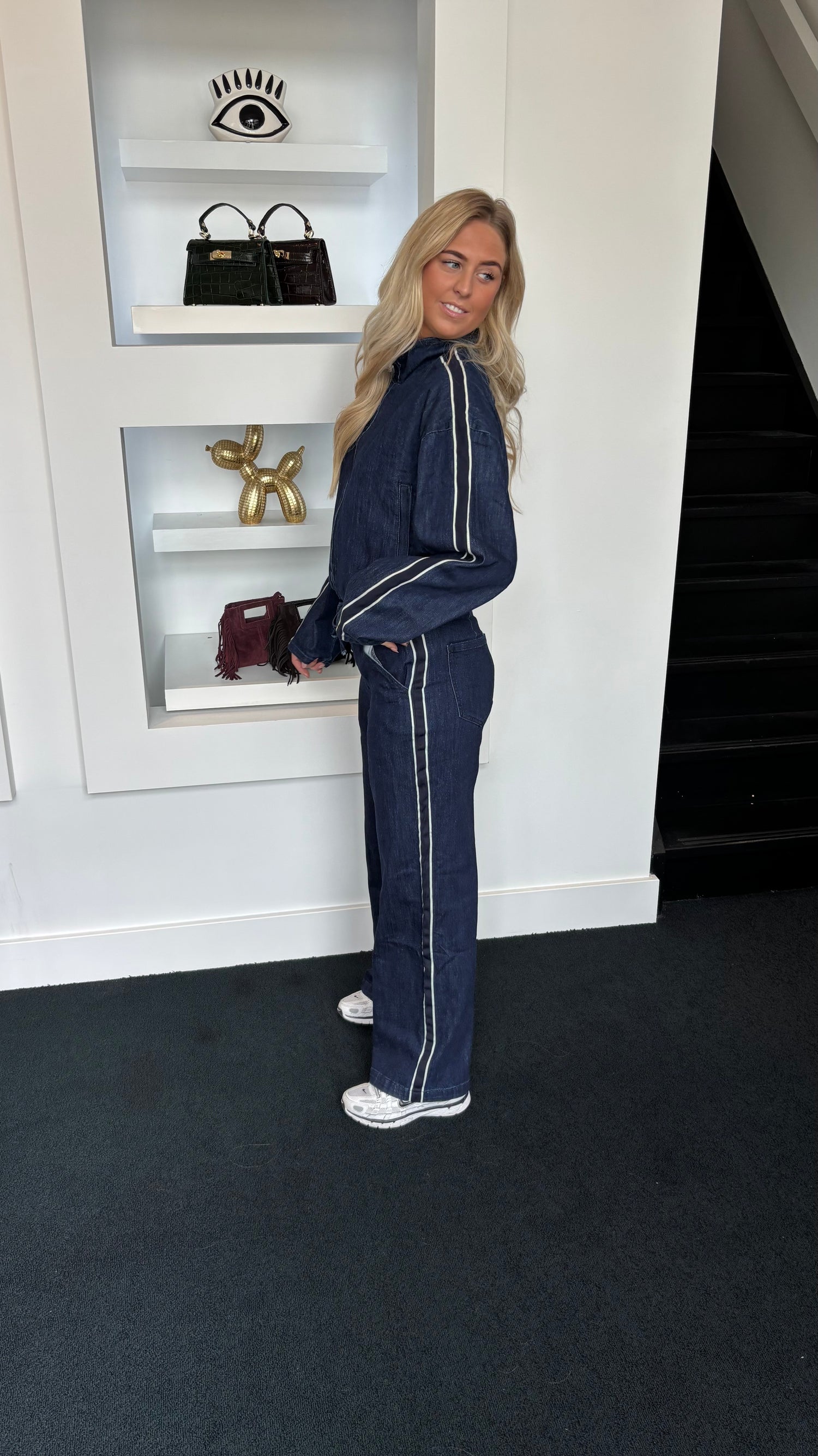 Double Denim Bomber Co-ord Set